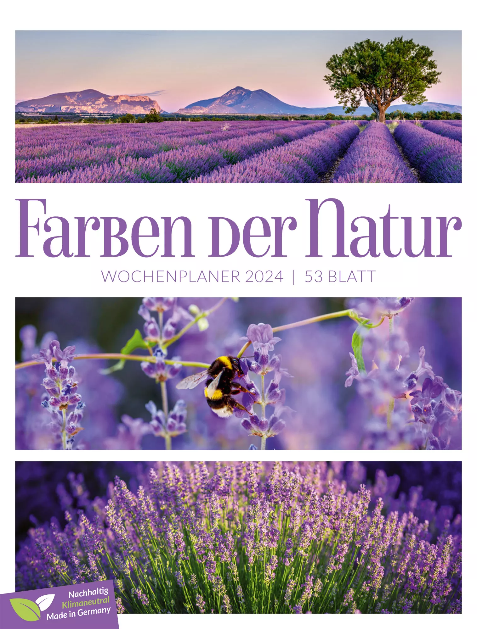 Ackermann Kalender Farben der Natur - Wochenplaner 2024 - Titelblatt