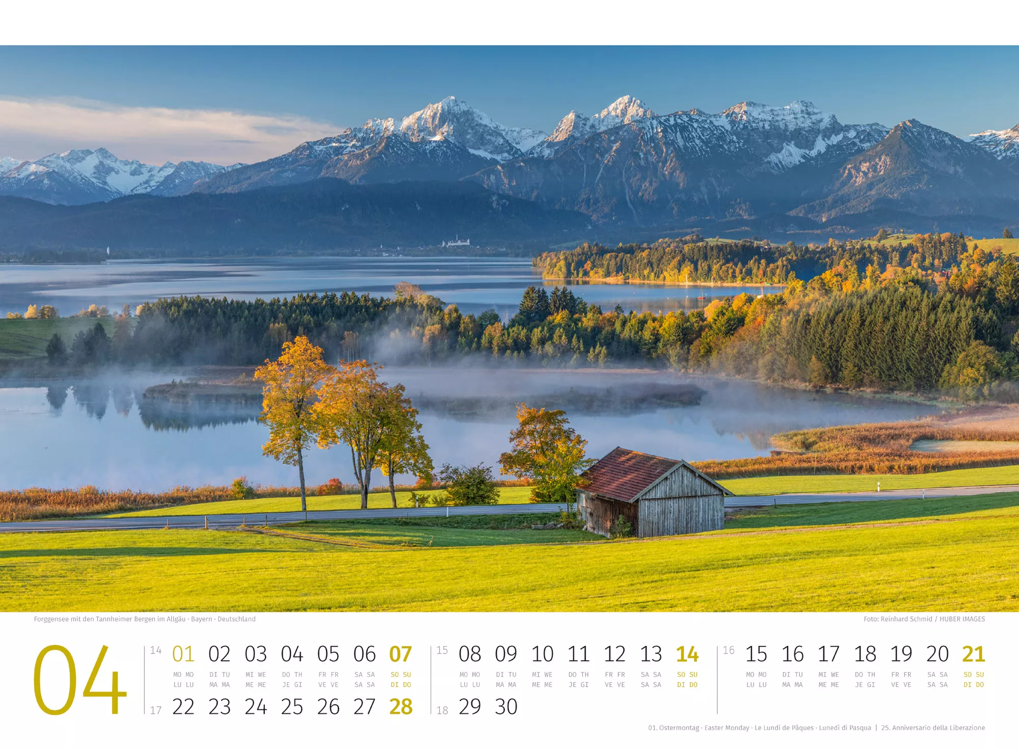 Ackermann Kalender Alpenkalender 2024 - Innenansicht 04