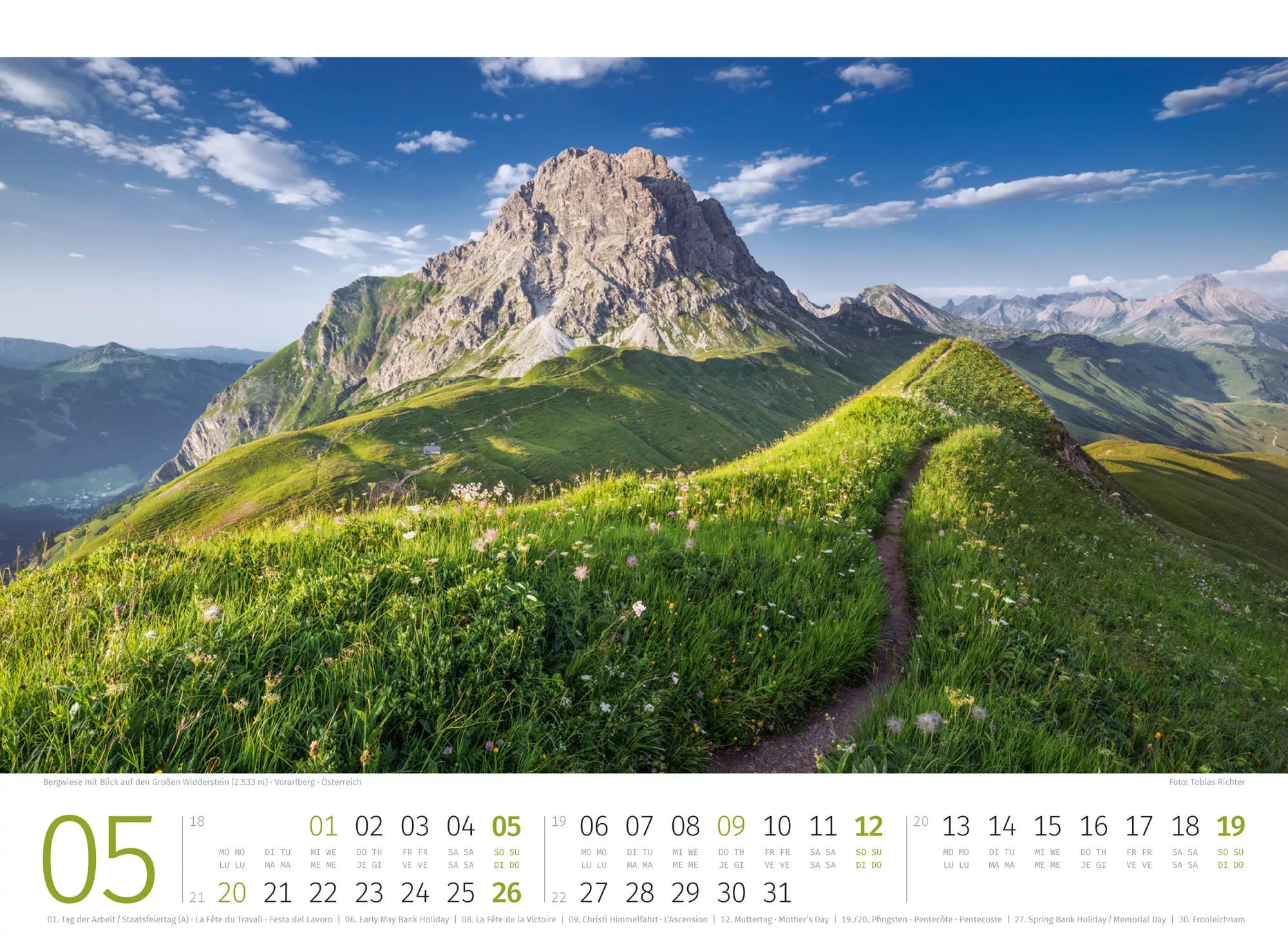 Ackermann Kalender Alpenkalender 2024 - Innenansicht 05