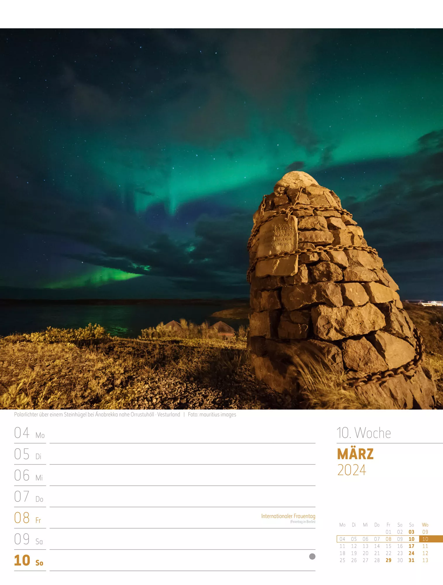 Ackermann Kalender Island - Wochenplaner 2024 - Innenansicht 13