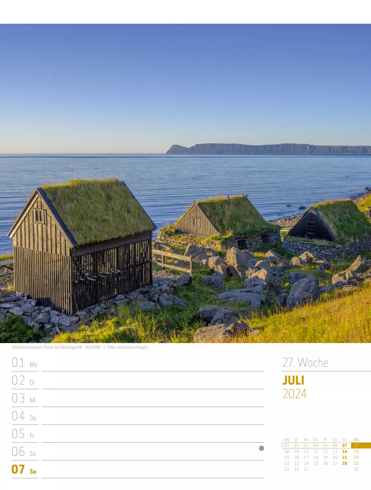 Ackermann Kalender Island - Wochenplaner 2024 - Innenansicht 30