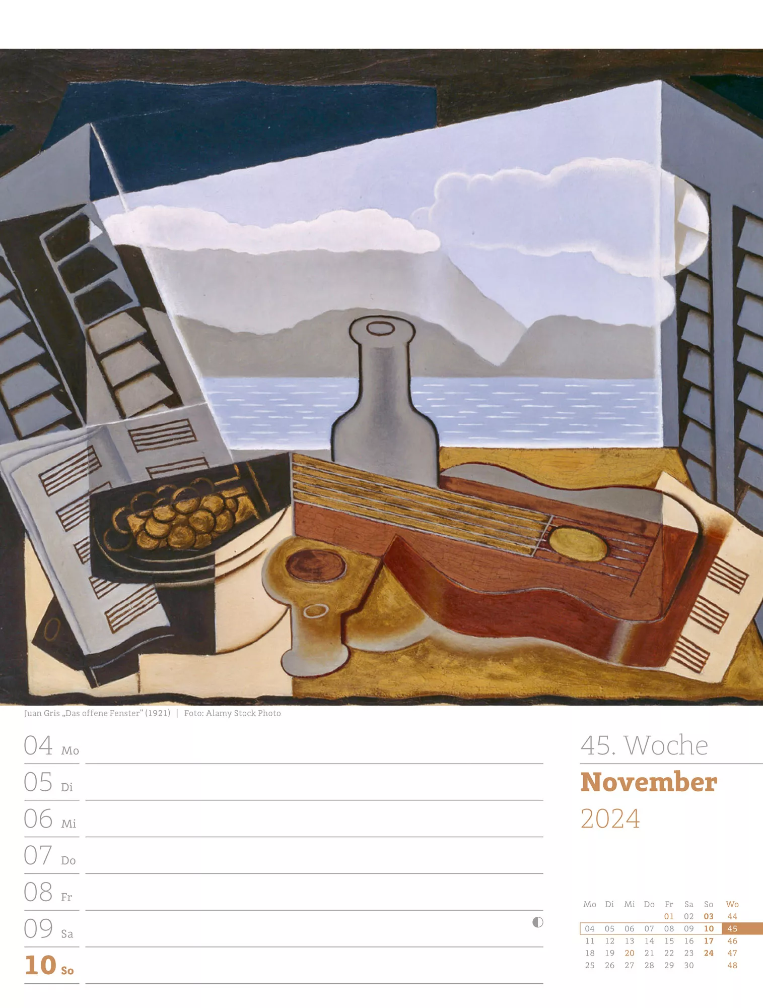 Ackermann Kalender Kunstwelt - Wochenplaner 2024 - Innenansicht 48