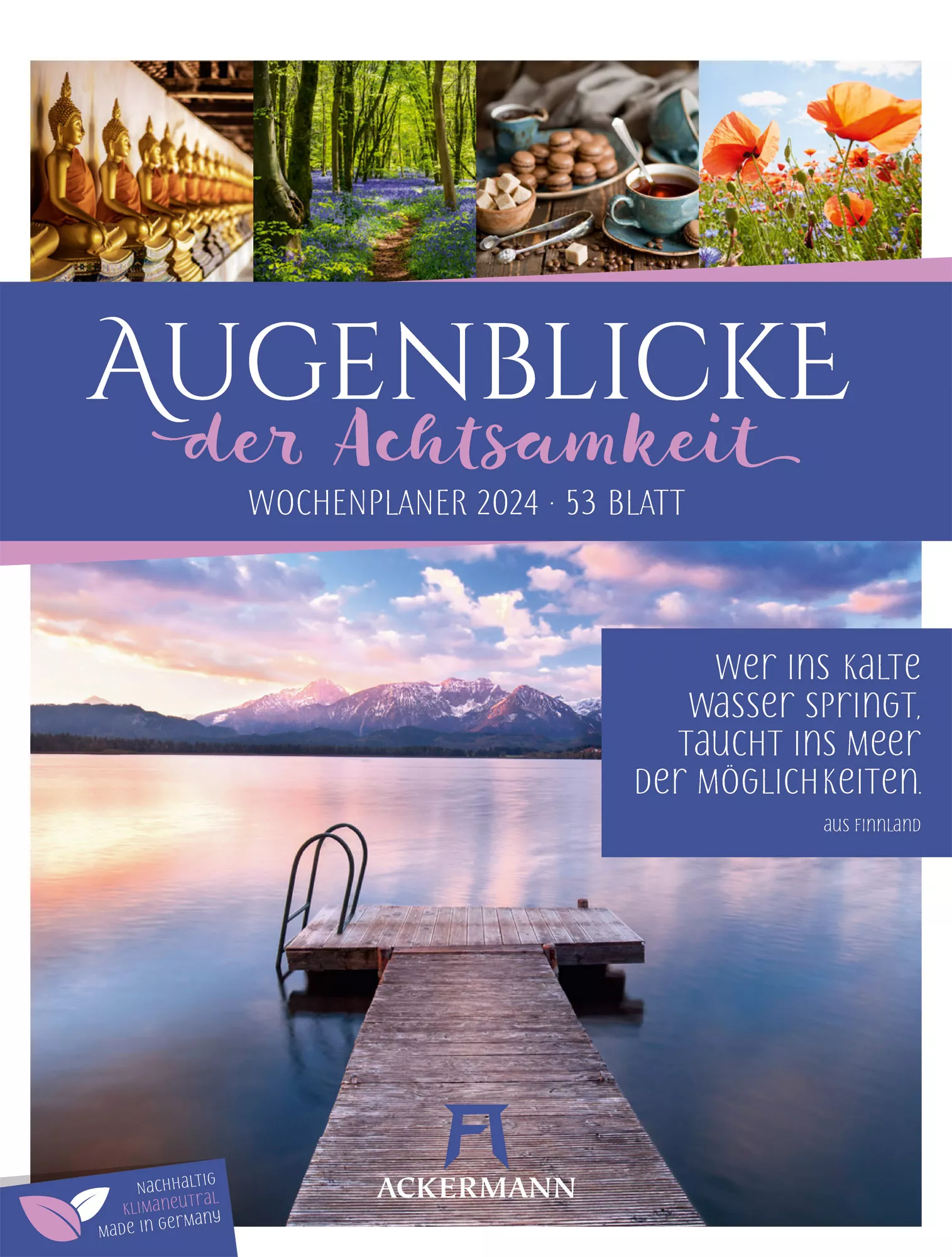 Ackermann Kalender Augenblicke - Wochenplaner 2024 - Titelblatt
