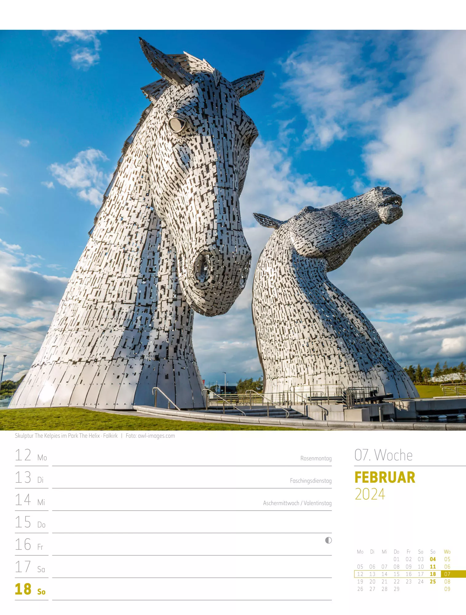 Ackermann Kalender Schottland - Wochenplaner 2024 - Innenansicht 10