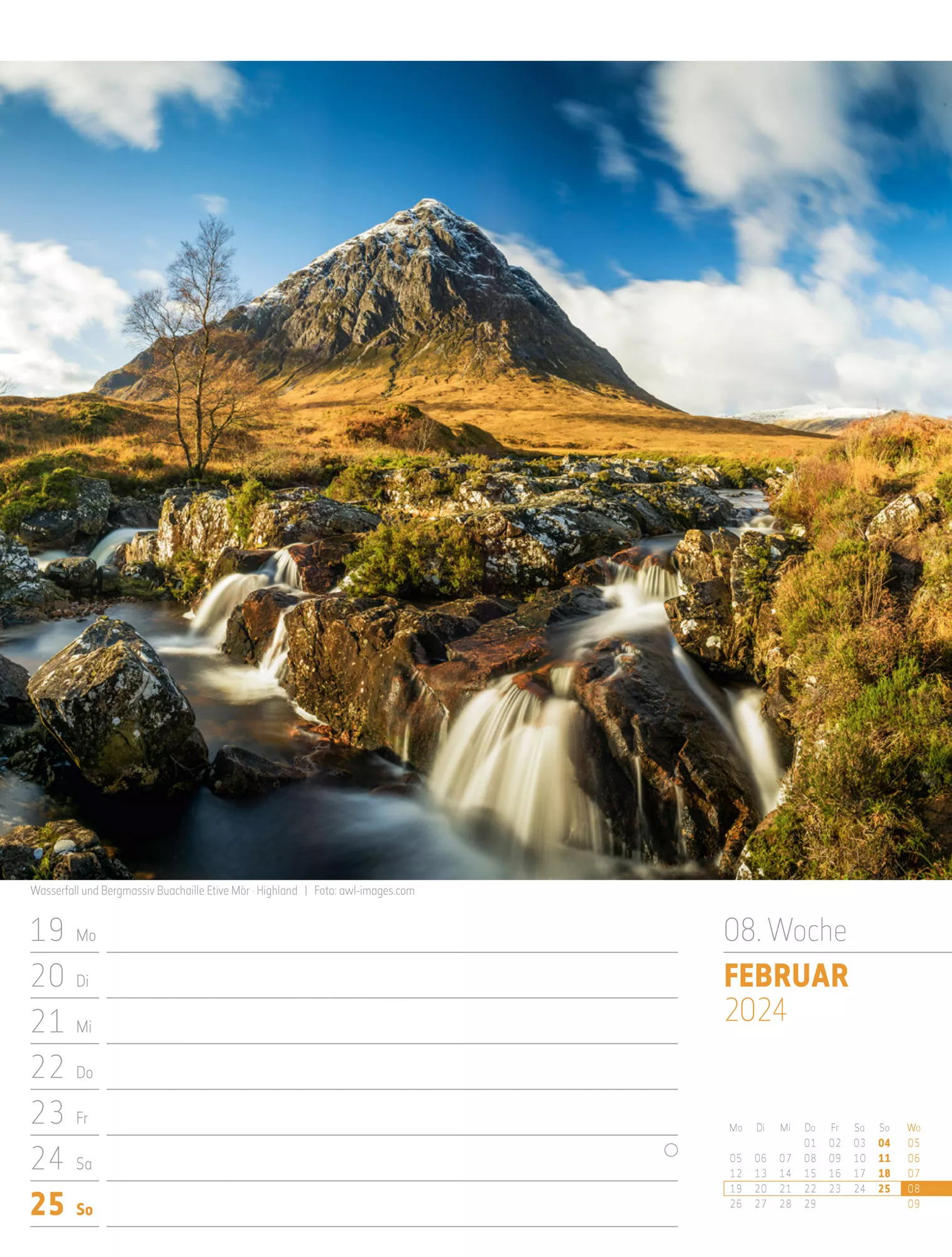 Ackermann Kalender Schottland - Wochenplaner 2024 - Innenansicht 11