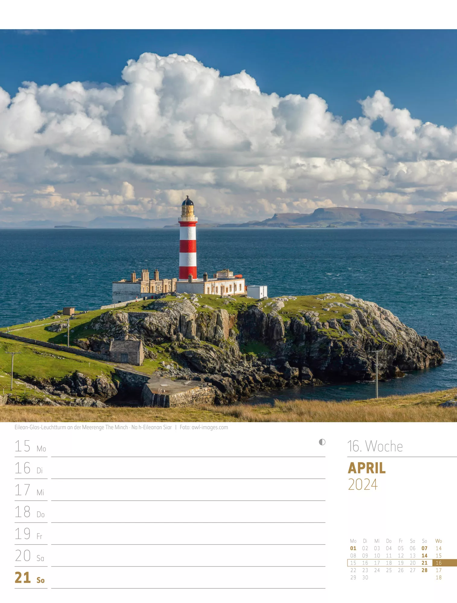 Ackermann Kalender Schottland - Wochenplaner 2024 - Innenansicht 19