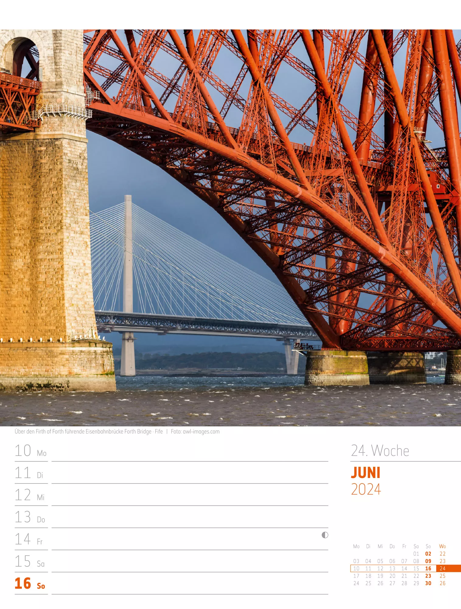 Ackermann Kalender Schottland - Wochenplaner 2024 - Innenansicht 27
