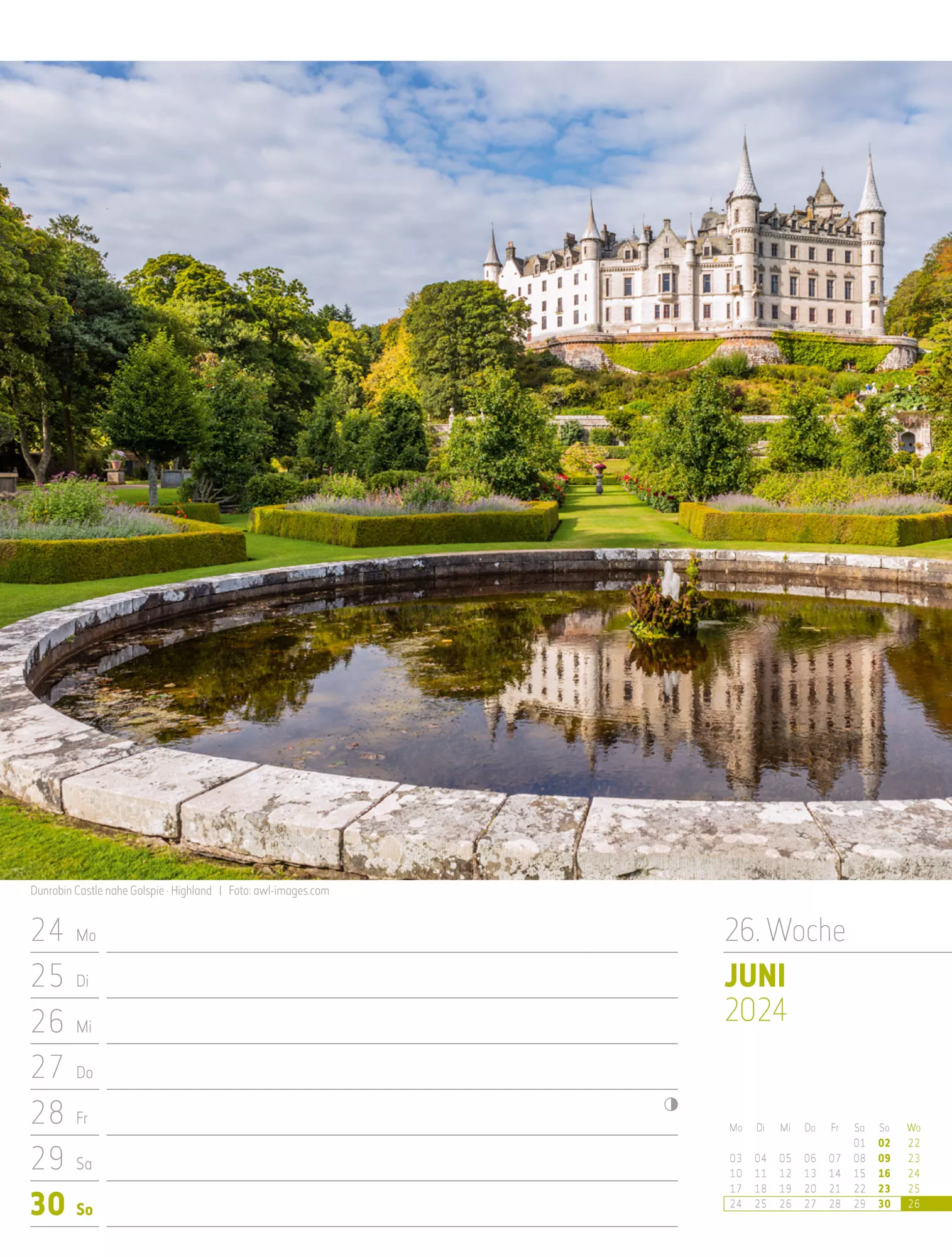 Ackermann Kalender Schottland - Wochenplaner 2024 - Innenansicht 29