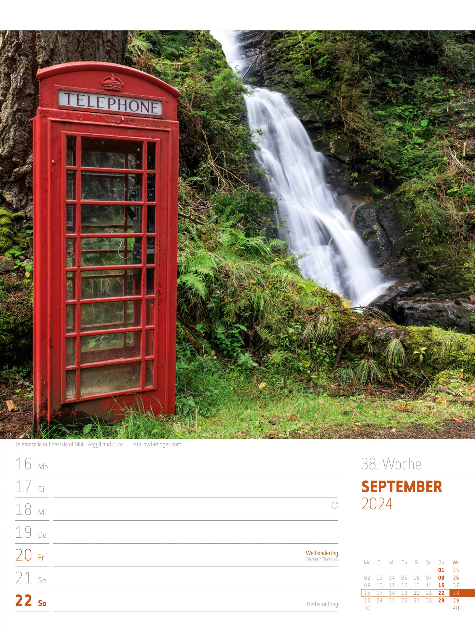 Ackermann Kalender Schottland - Wochenplaner 2024 - Innenansicht 41