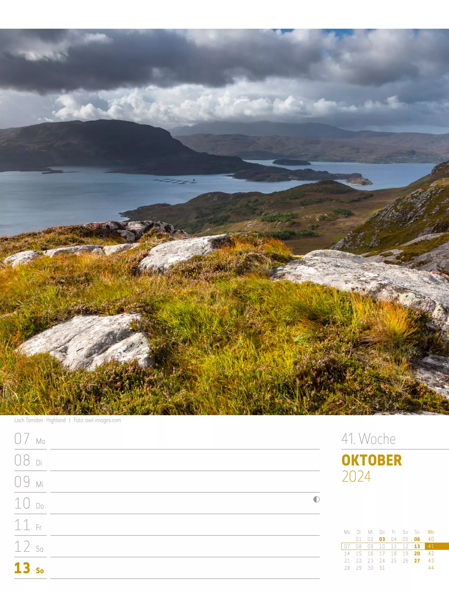 Ackermann Kalender Schottland - Wochenplaner 2024 - Innenansicht 44