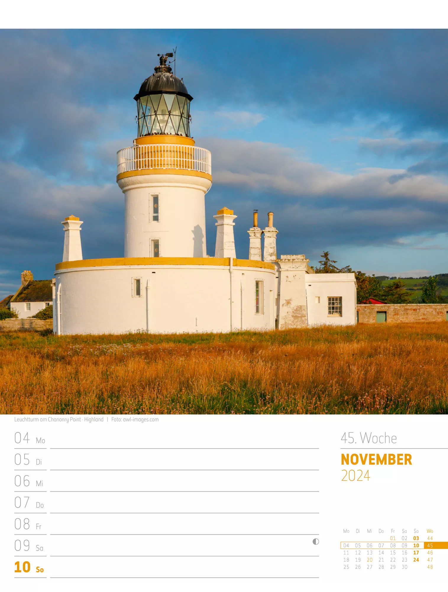 Ackermann Kalender Schottland - Wochenplaner 2024 - Innenansicht 48