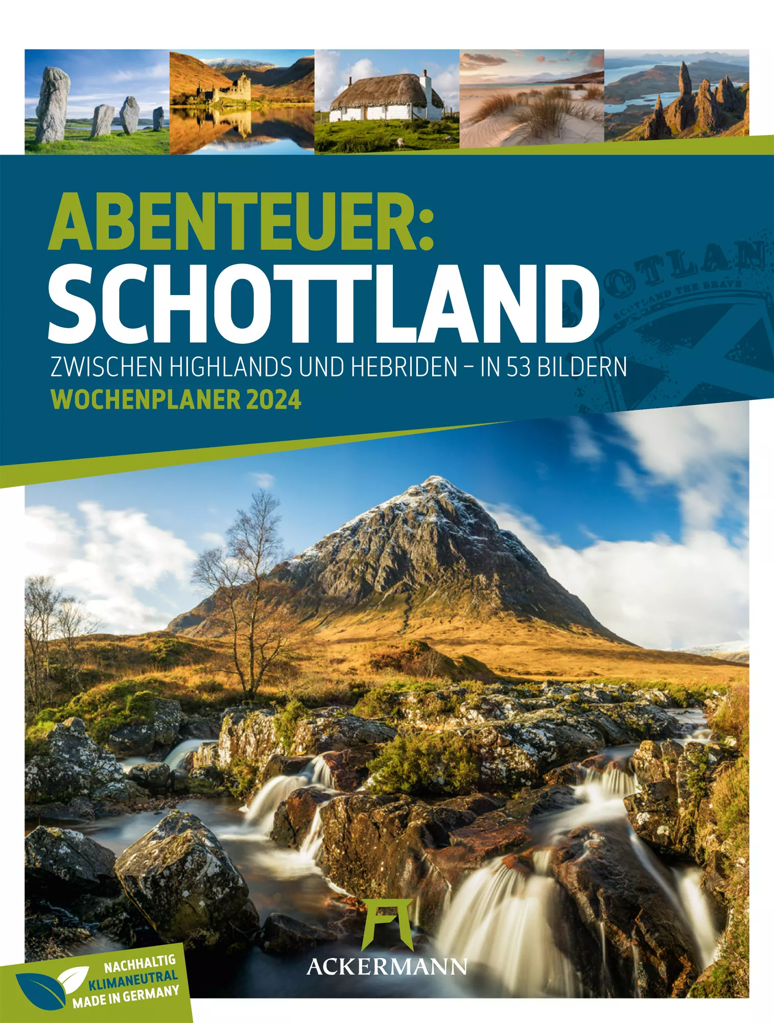 Ackermann Kalender Schottland - Wochenplaner 2024 - Titelblatt