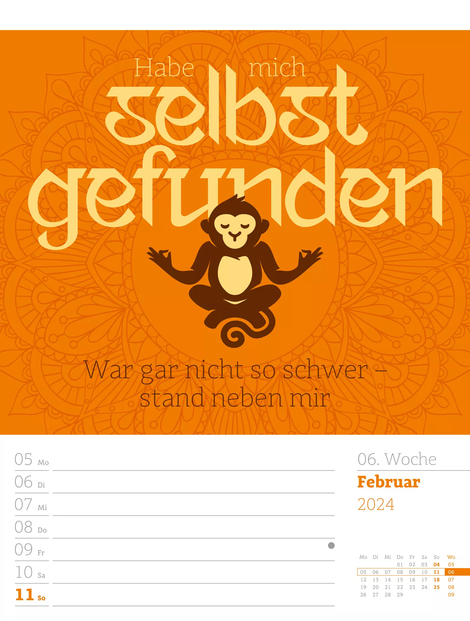 Ackermann Kalender Klartext - Wochenplaner 2024 - Innenansicht 09
