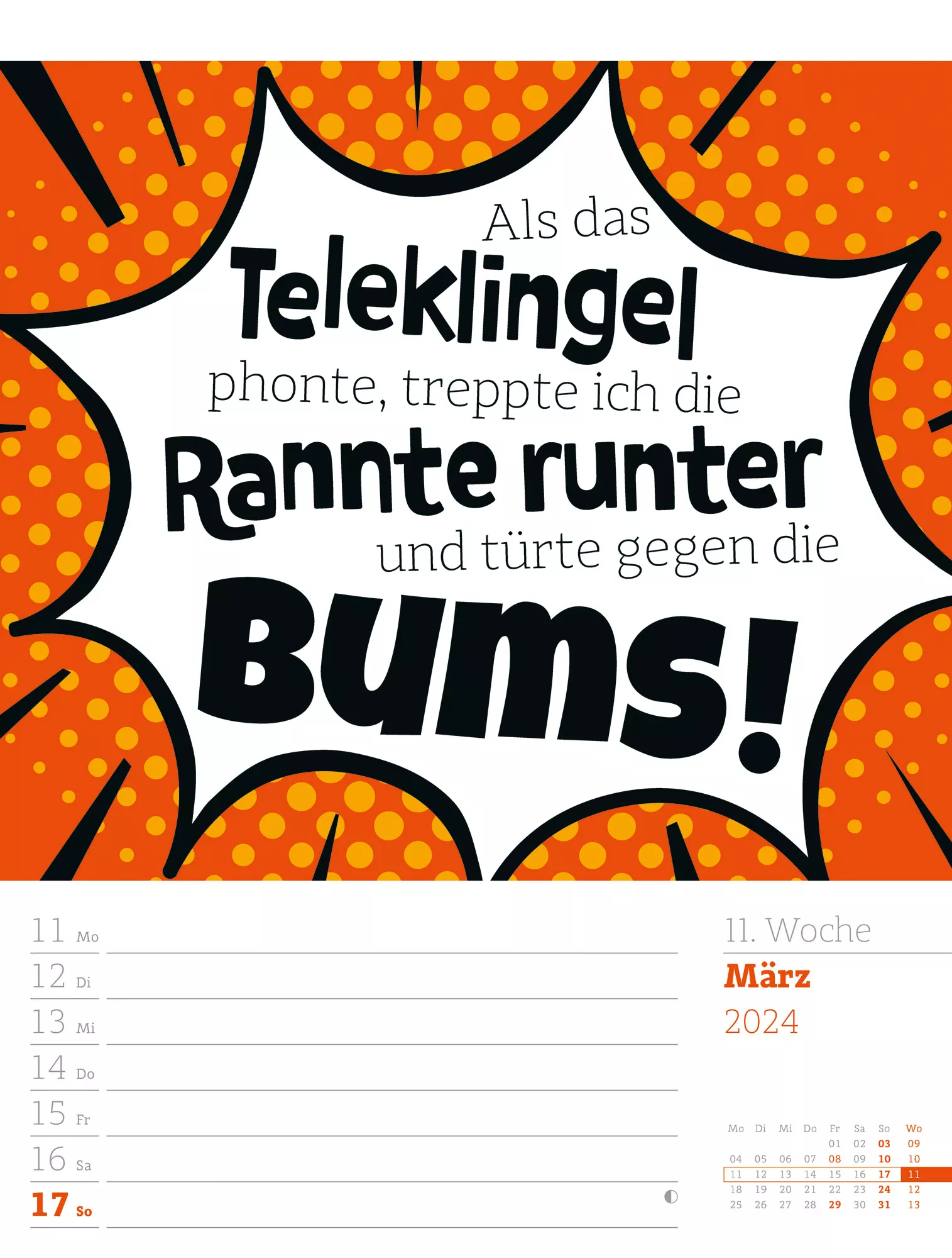 Ackermann Kalender Klartext - Wochenplaner 2024 - Innenansicht 14