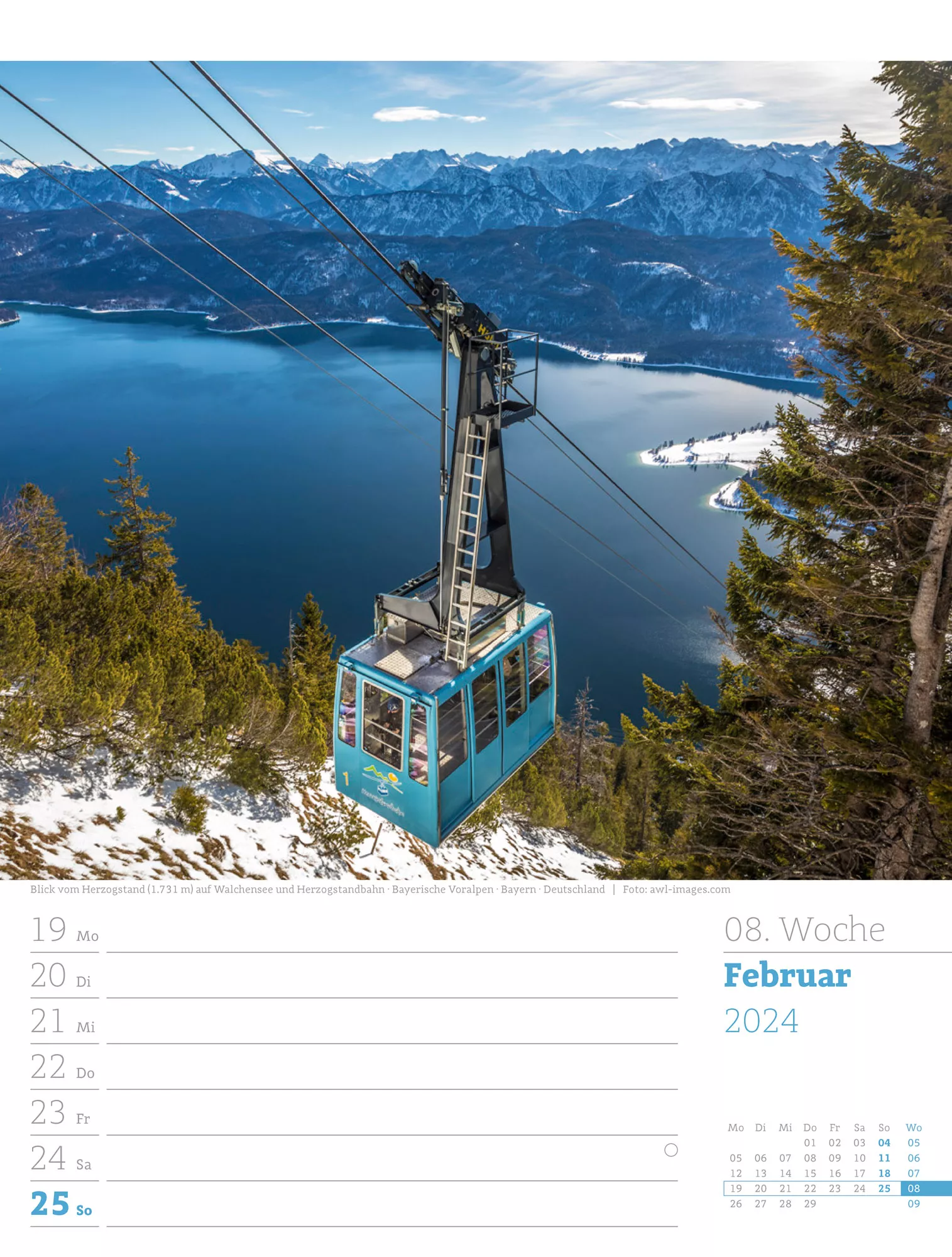 Ackermann Kalender Alpenwelt - Wochenplaner 2024 - Innenansicht 11