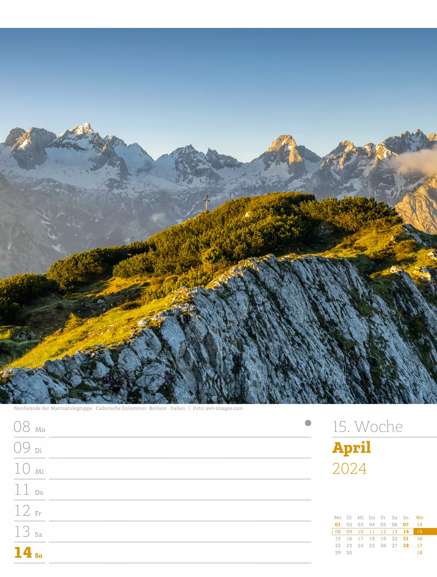 Ackermann Kalender Alpenwelt - Wochenplaner 2024 - Innenansicht 18