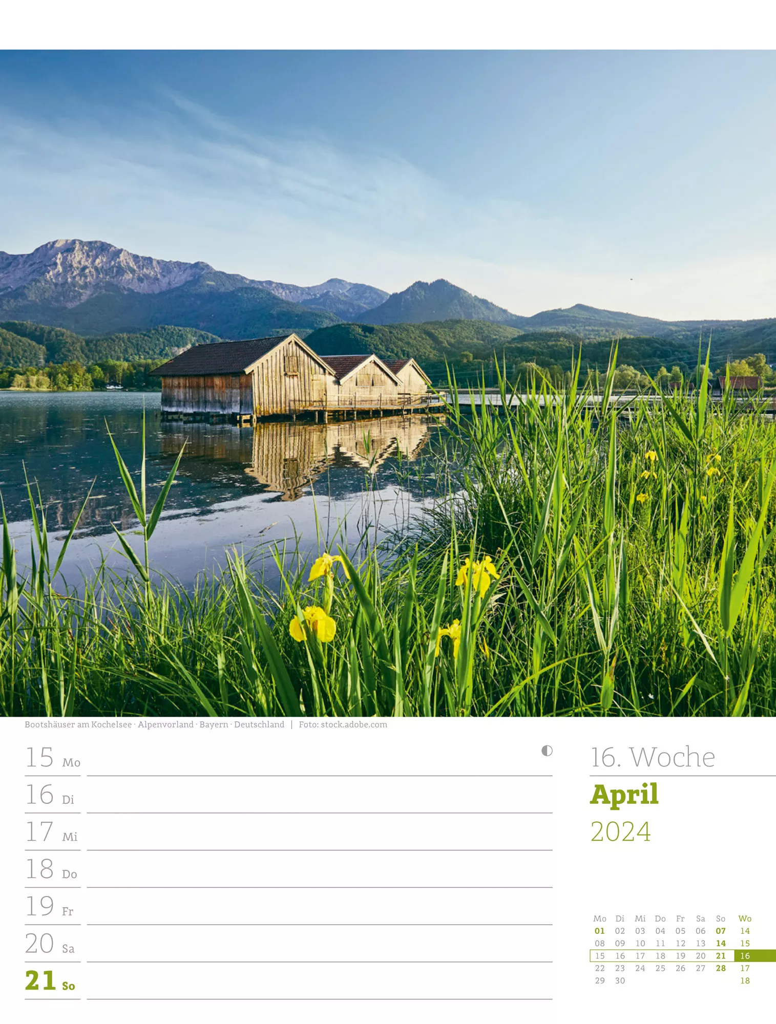 Ackermann Kalender Alpenwelt - Wochenplaner 2024 - Innenansicht 19