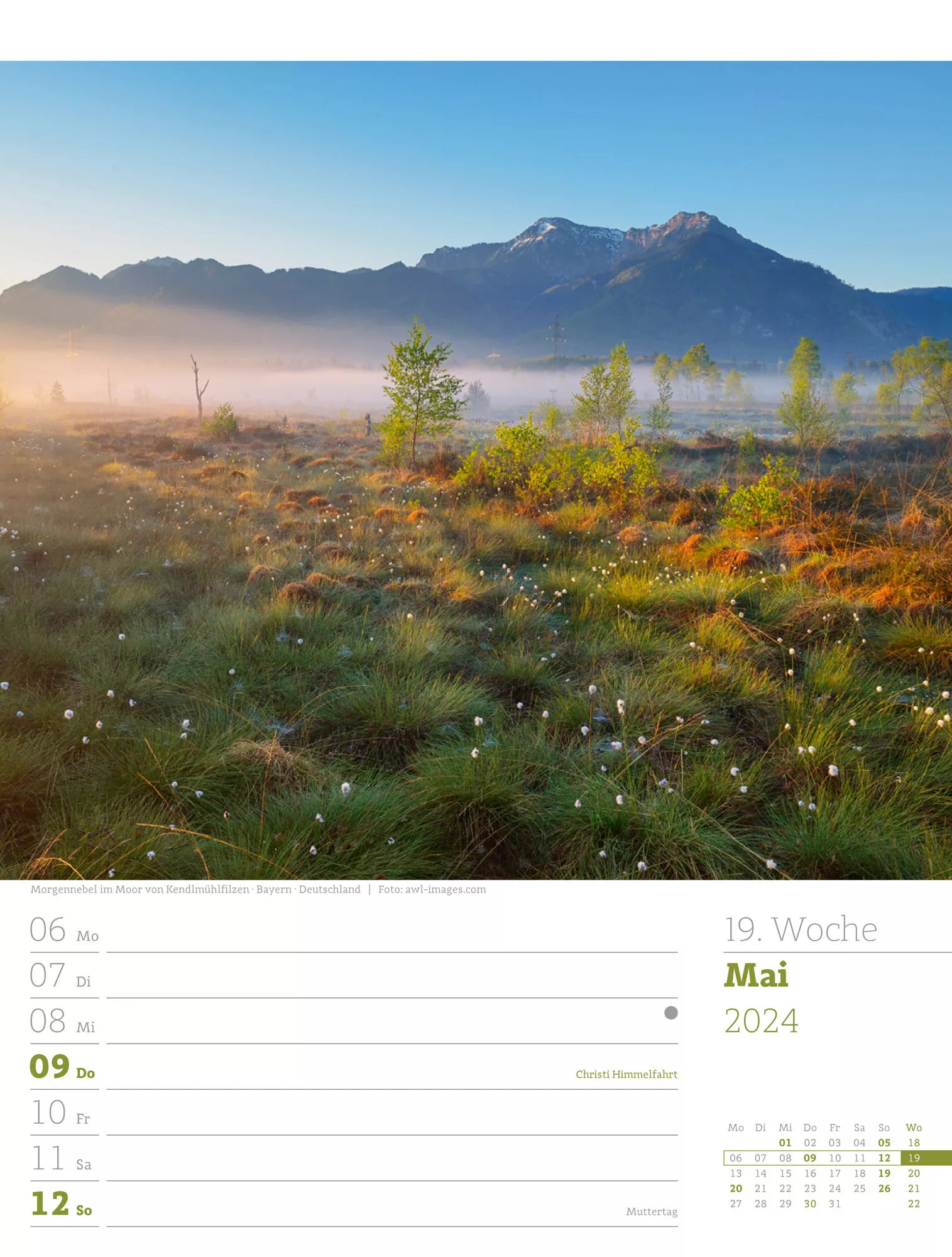 Ackermann Kalender Alpenwelt - Wochenplaner 2024 - Innenansicht 22