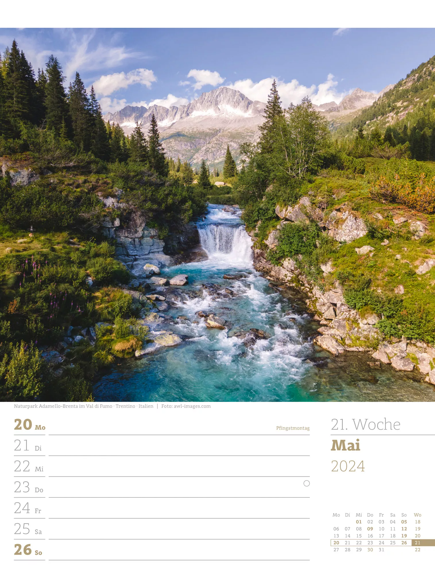 Ackermann Kalender Alpenwelt - Wochenplaner 2024 - Innenansicht 24