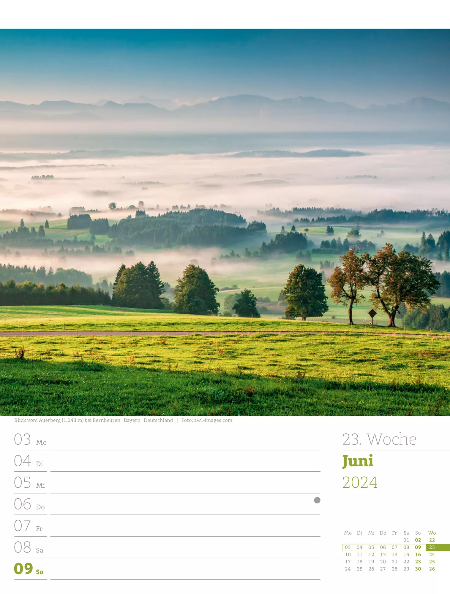 Ackermann Kalender Alpenwelt - Wochenplaner 2024 - Innenansicht 26