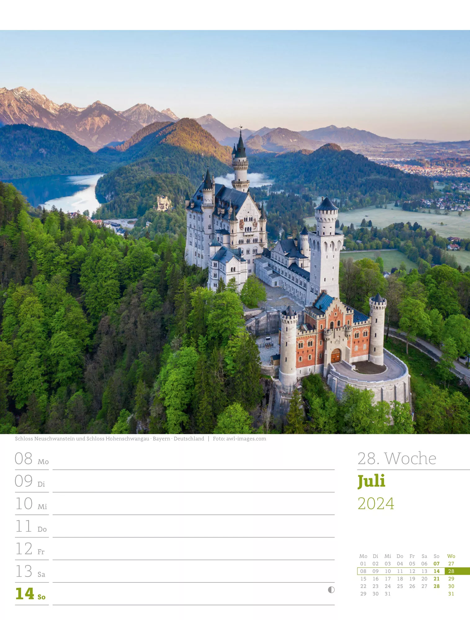 Ackermann Kalender Alpenwelt - Wochenplaner 2024 - Innenansicht 31