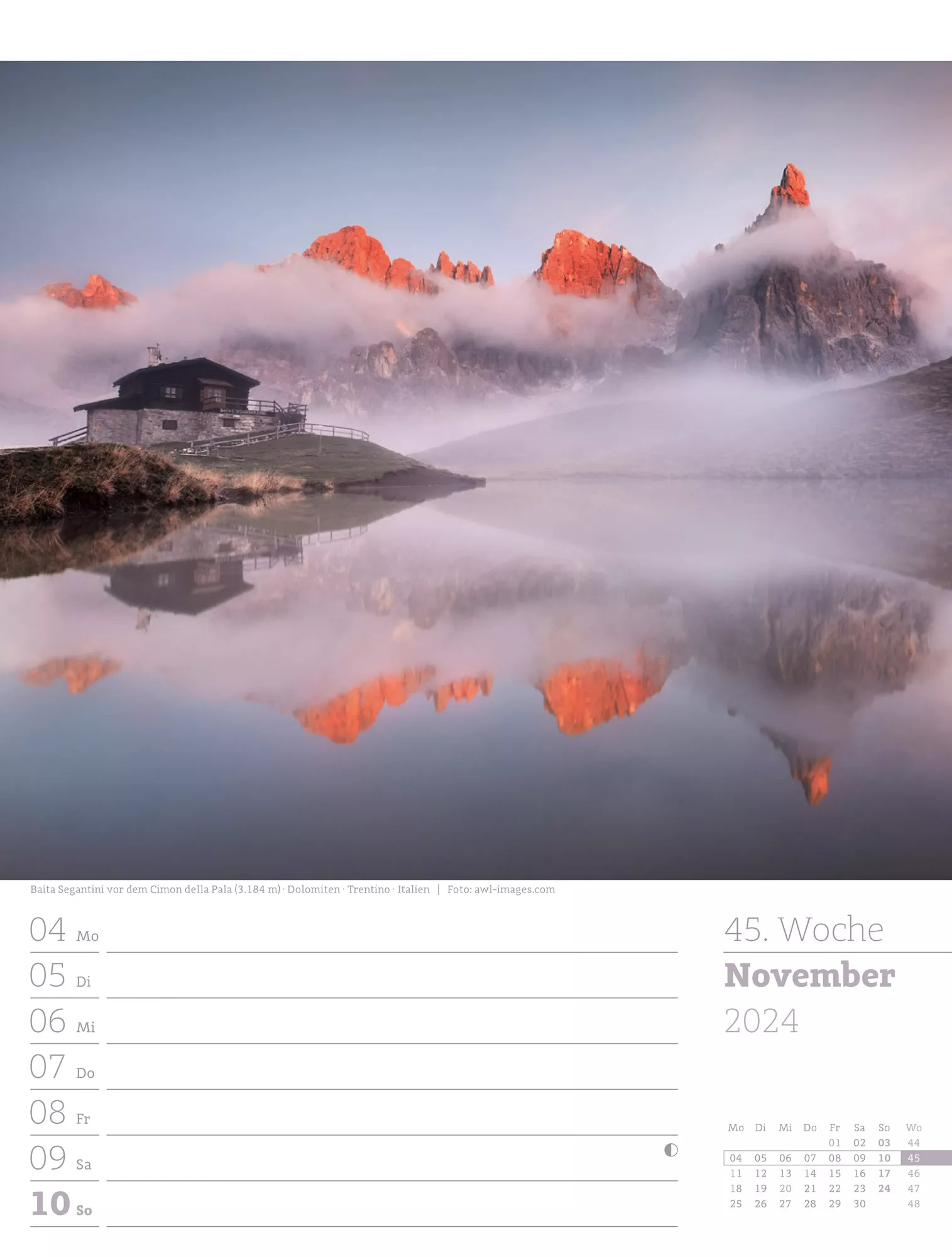 Ackermann Kalender Alpenwelt - Wochenplaner 2024 - Innenansicht 48