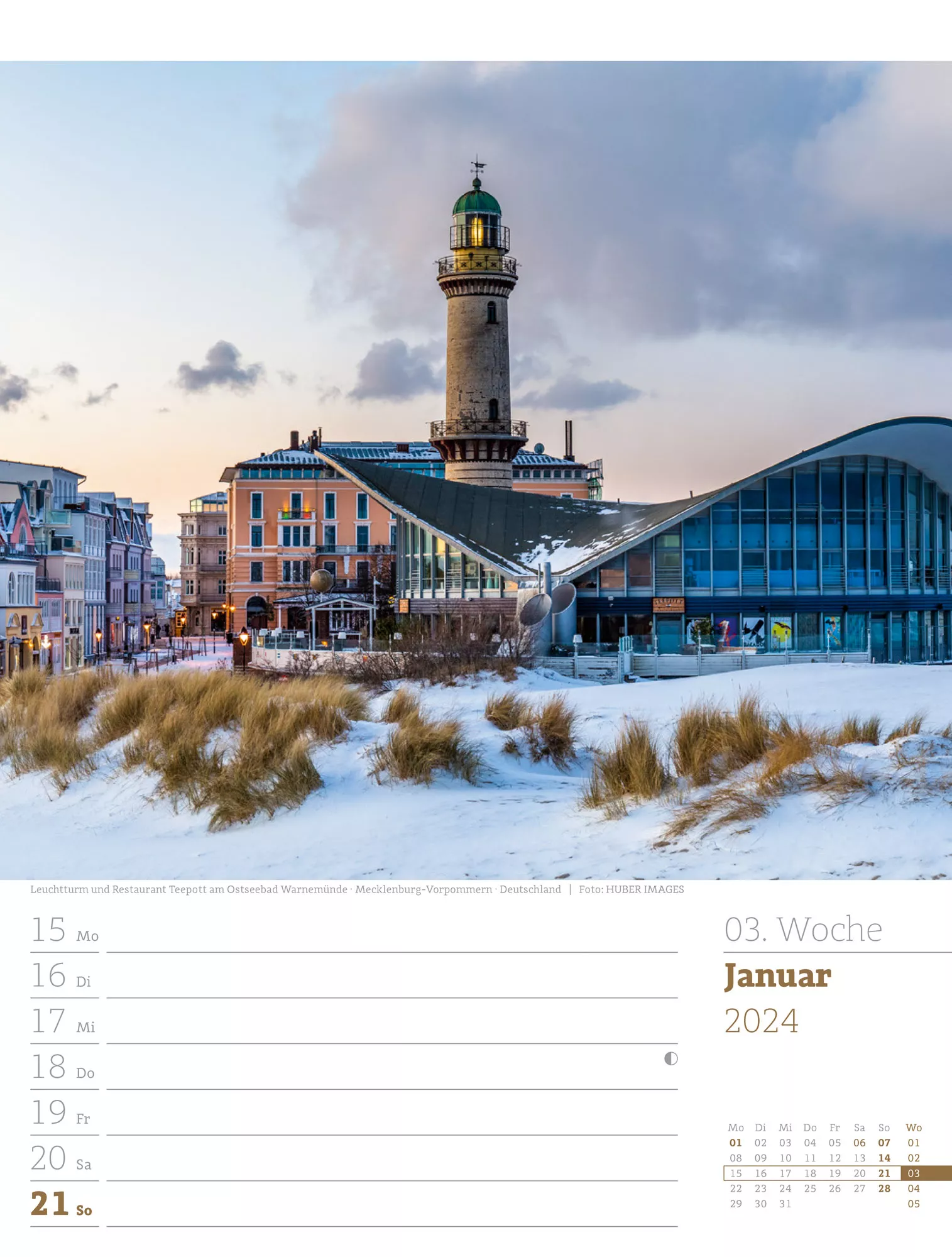 Ackermann Kalender Am Meer - Wochenplaner 2024 - Innenansicht 05