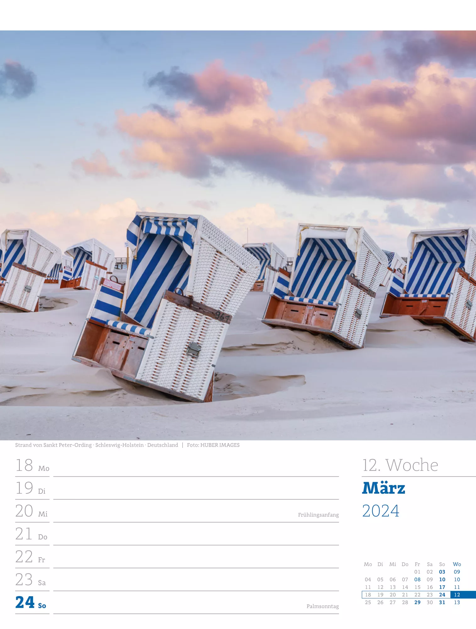 Ackermann Kalender Am Meer - Wochenplaner 2024 - Innenansicht 15