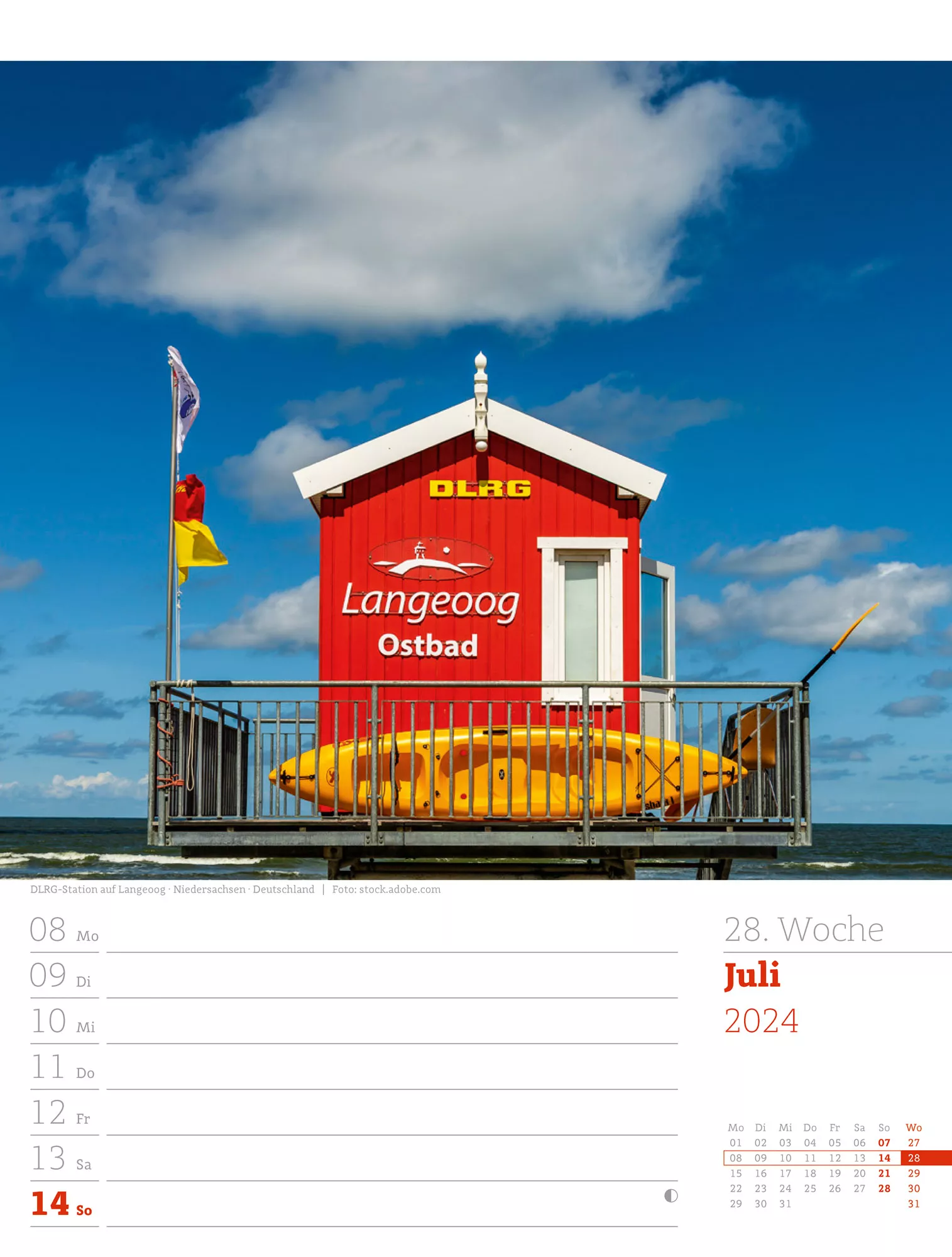 Ackermann Kalender Am Meer - Wochenplaner 2024 - Innenansicht 31