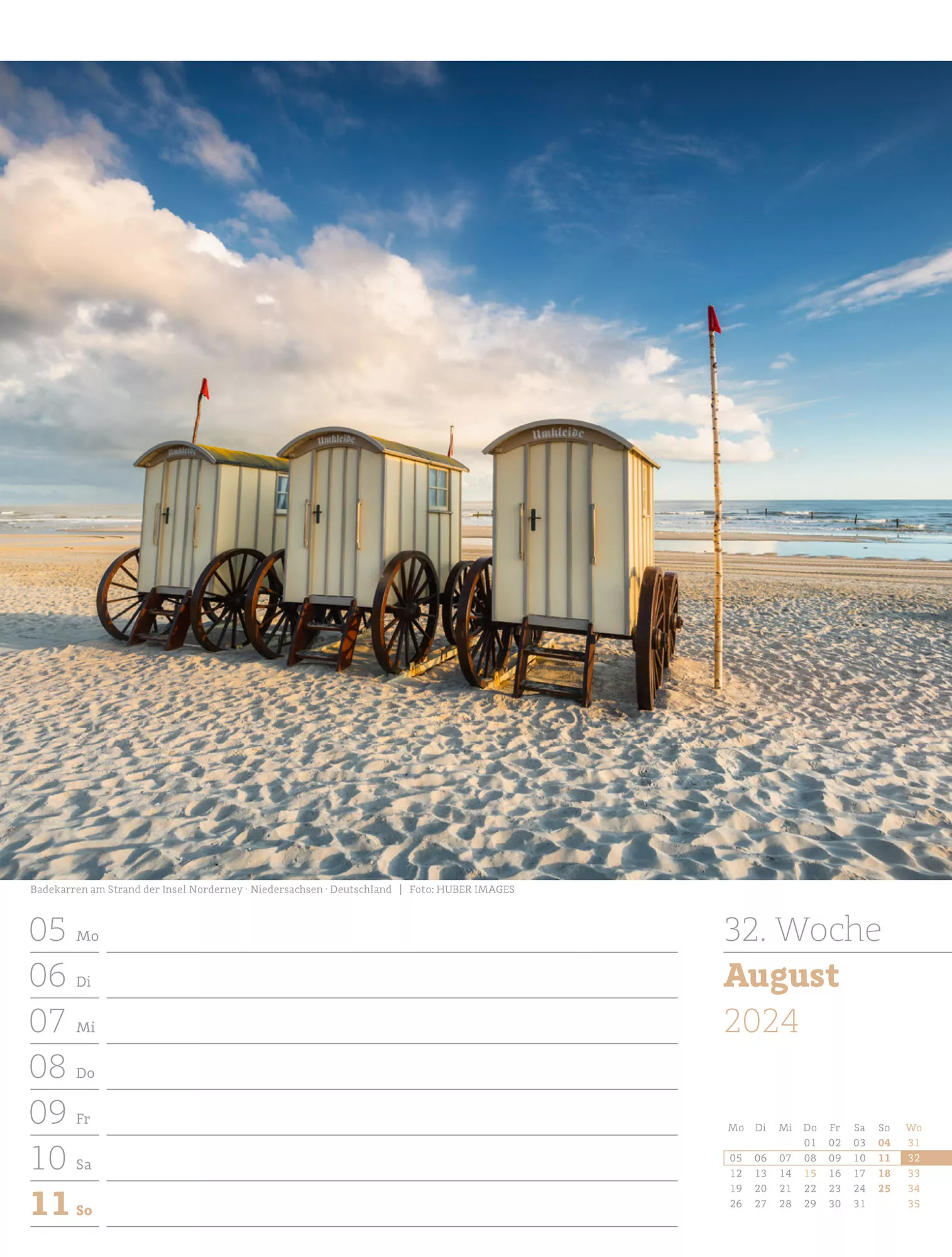 Ackermann Kalender Am Meer - Wochenplaner 2024 - Innenansicht 35