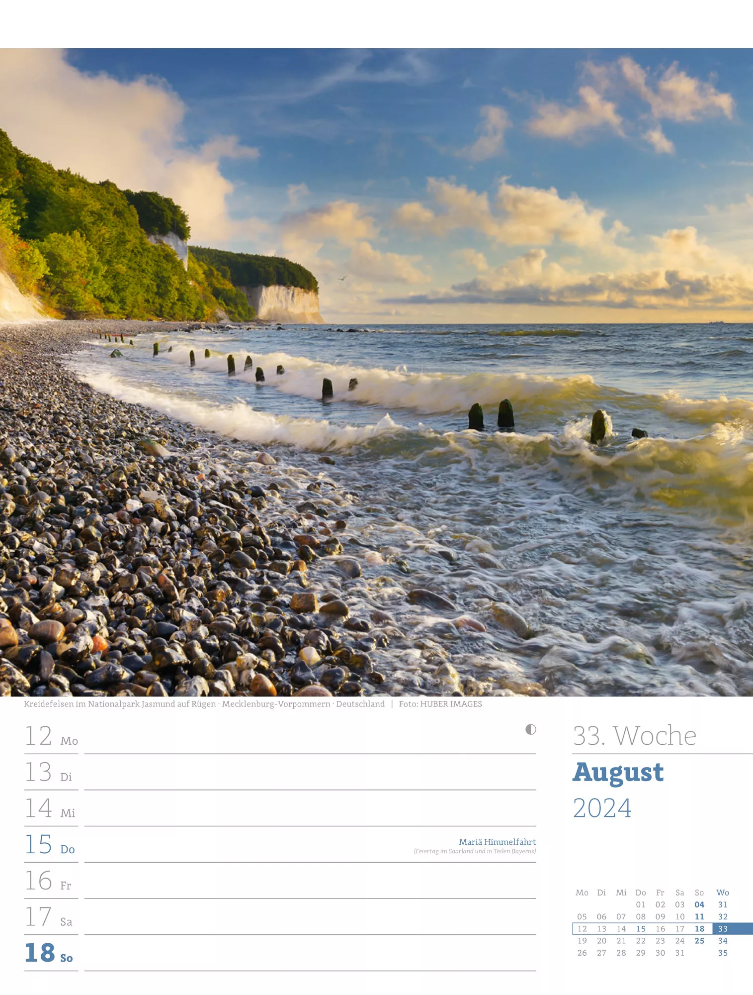Ackermann Kalender Am Meer - Wochenplaner 2024 - Innenansicht 36