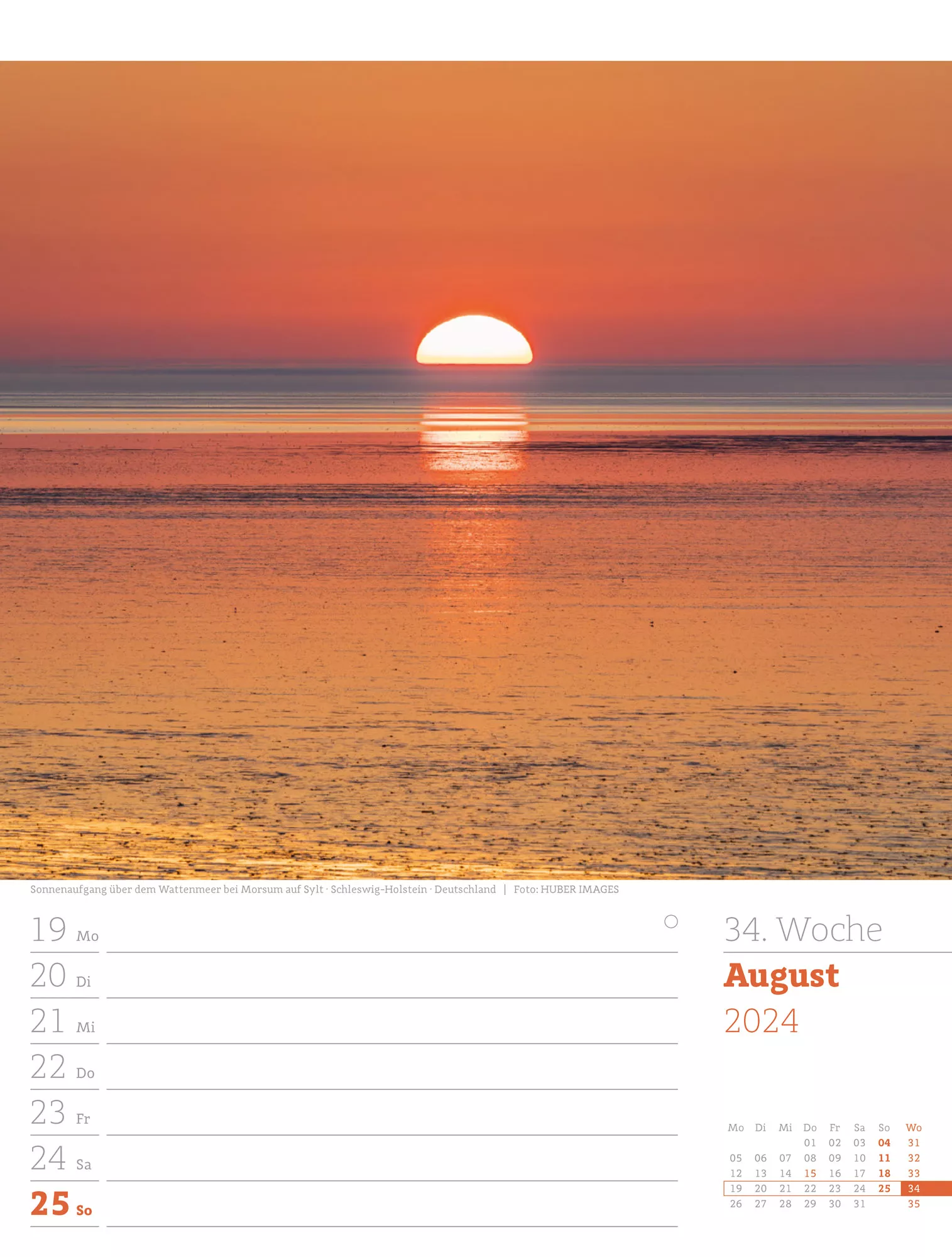 Ackermann Kalender Am Meer - Wochenplaner 2024 - Innenansicht 37