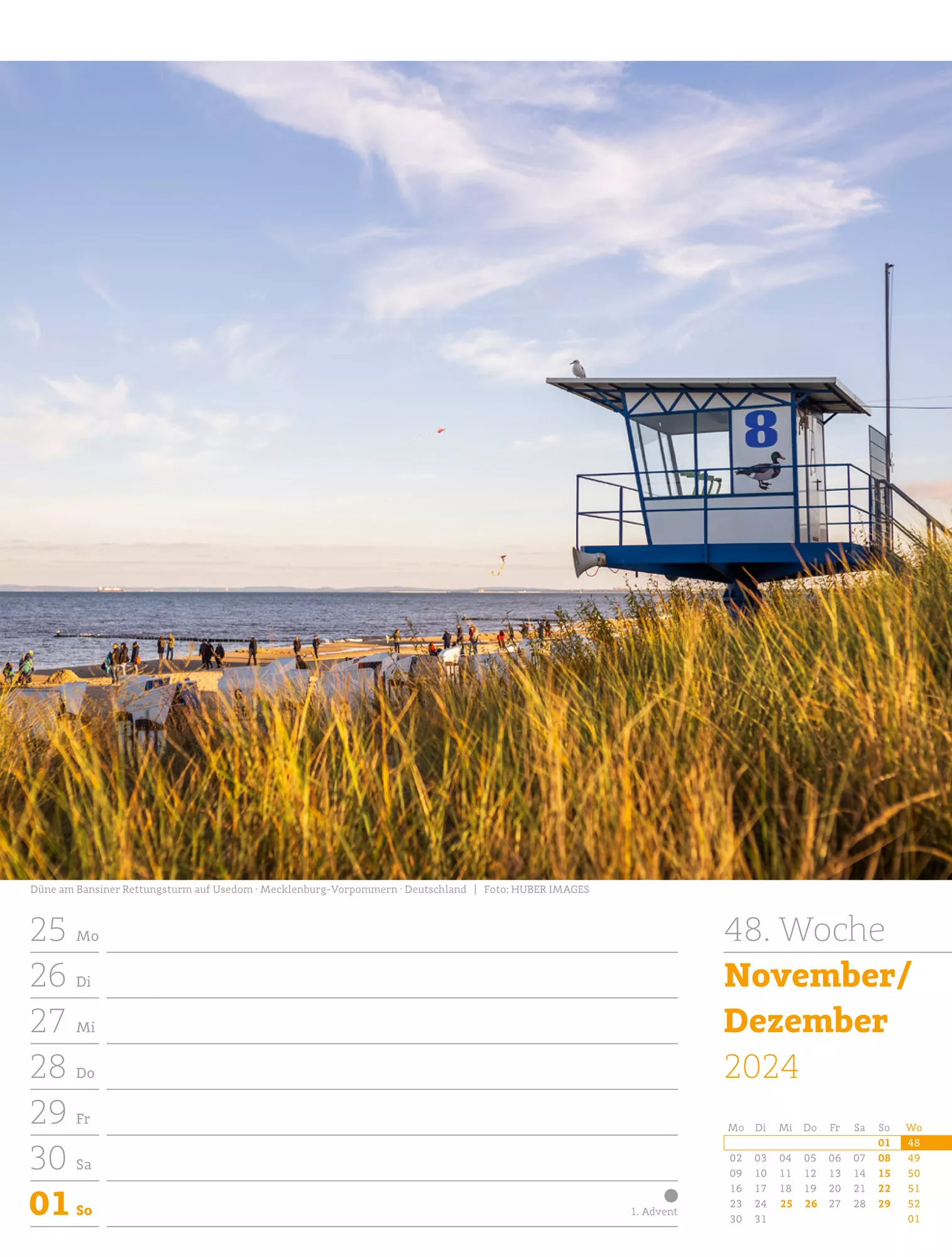 Ackermann Kalender Am Meer - Wochenplaner 2024 - Innenansicht 51
