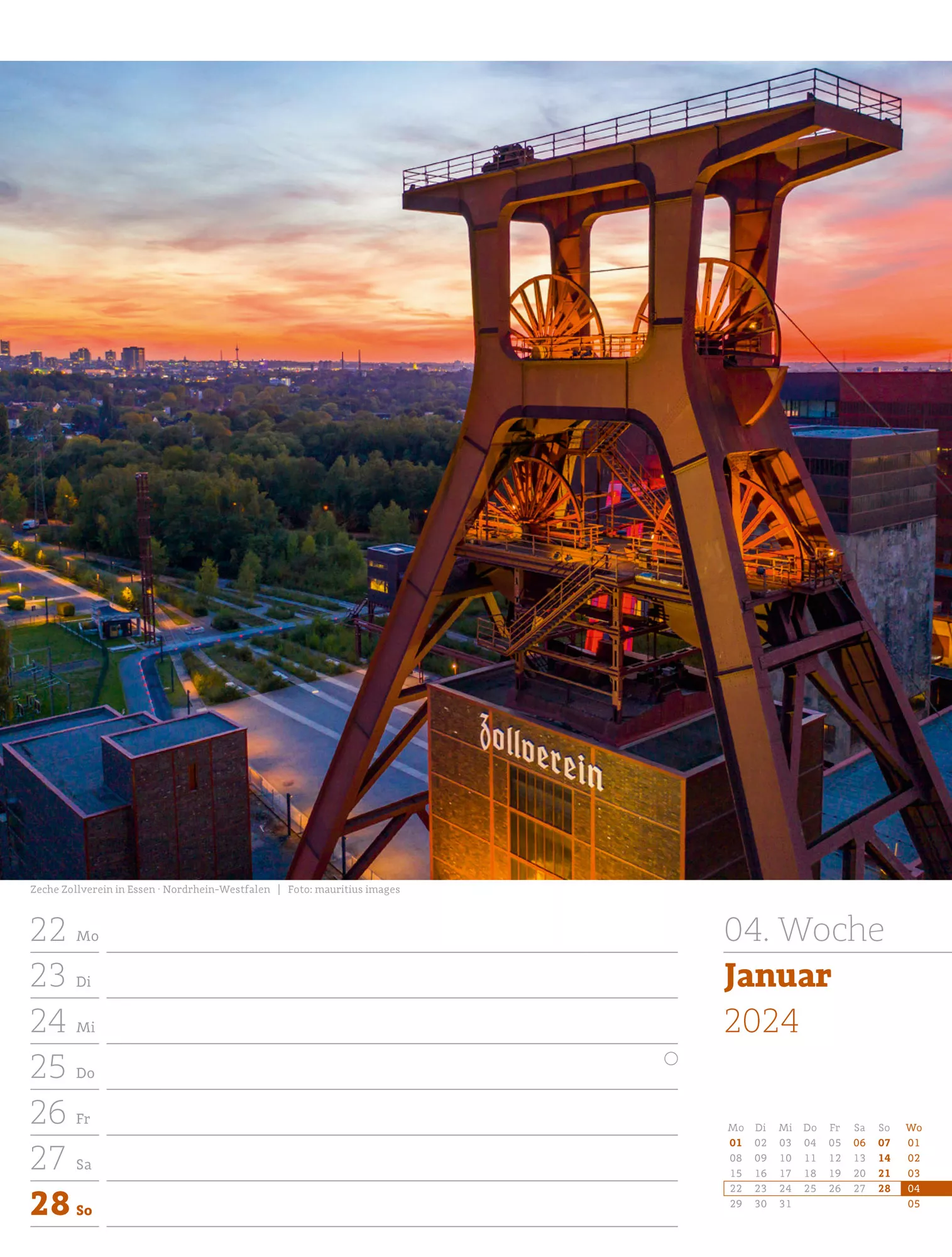 Ackermann Kalender Deutschland - Wochenplaner 2024 - Innenansicht 07