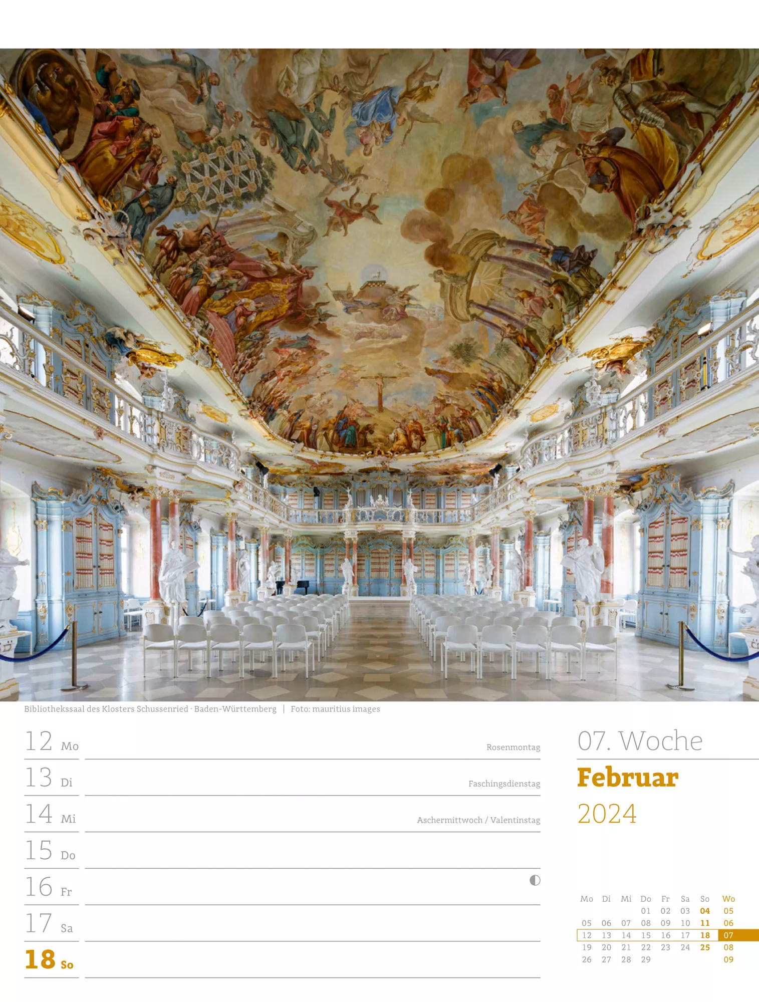 Ackermann Kalender Deutschland - Wochenplaner 2024 - Innenansicht 10