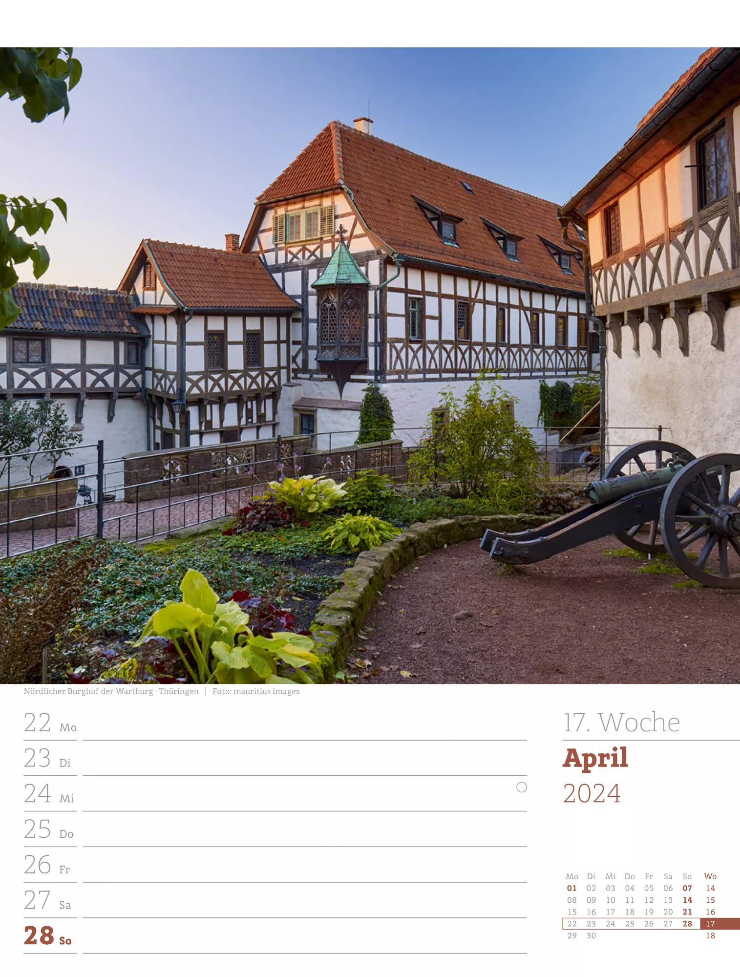 Ackermann Kalender Deutschland - Wochenplaner 2024 - Innenansicht 20