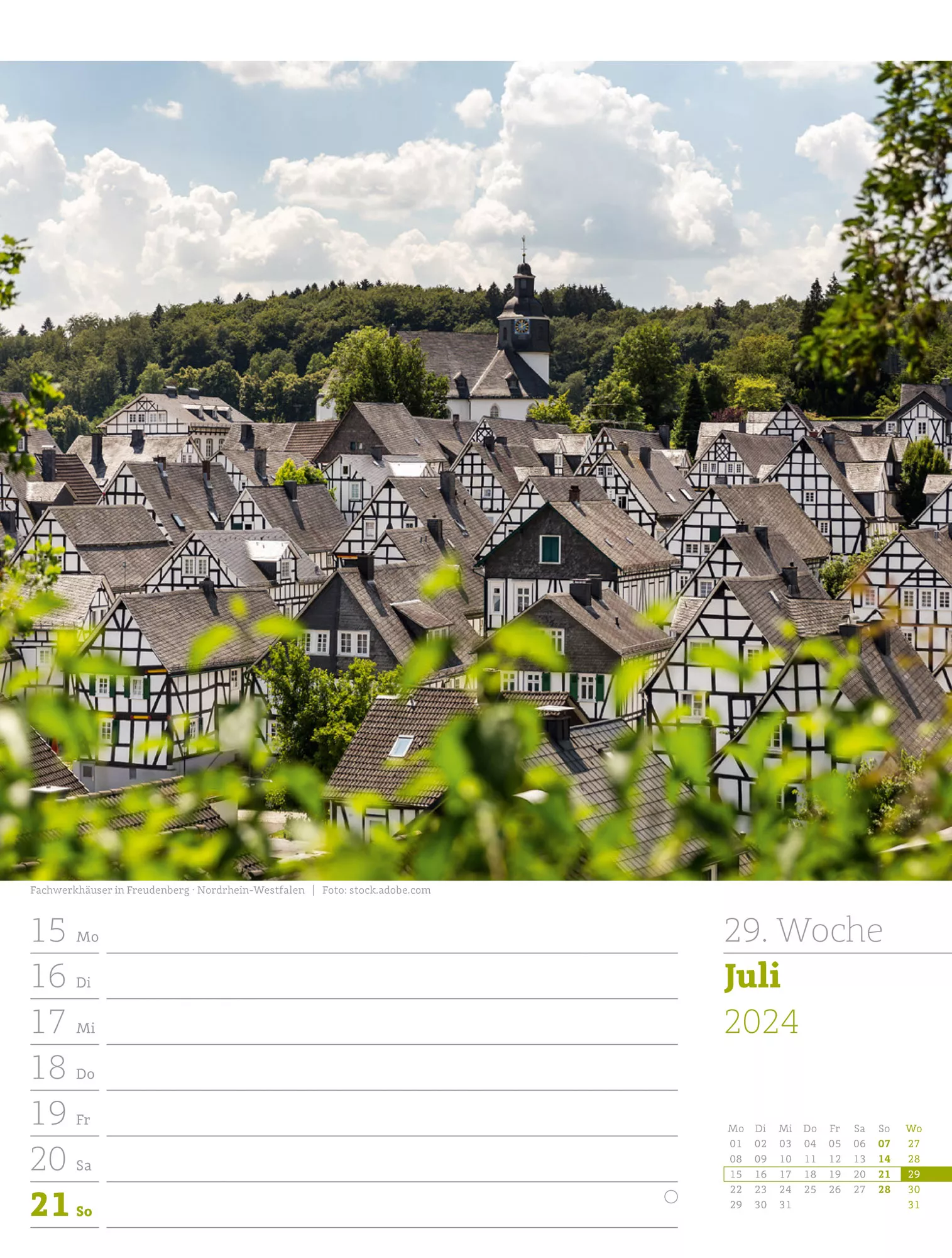 Ackermann Kalender Deutschland - Wochenplaner 2024 - Innenansicht 32