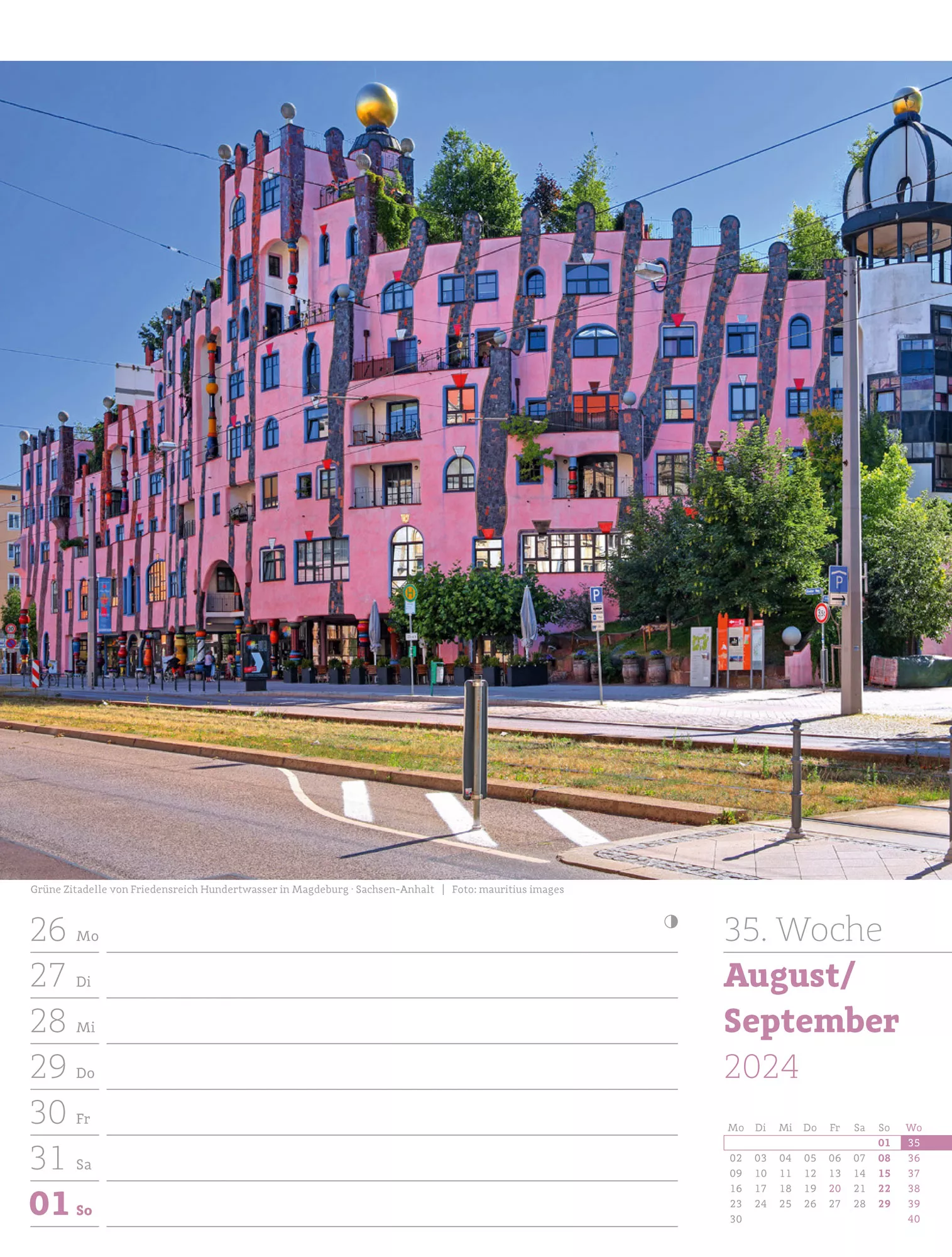 Ackermann Kalender Deutschland - Wochenplaner 2024 - Innenansicht 38