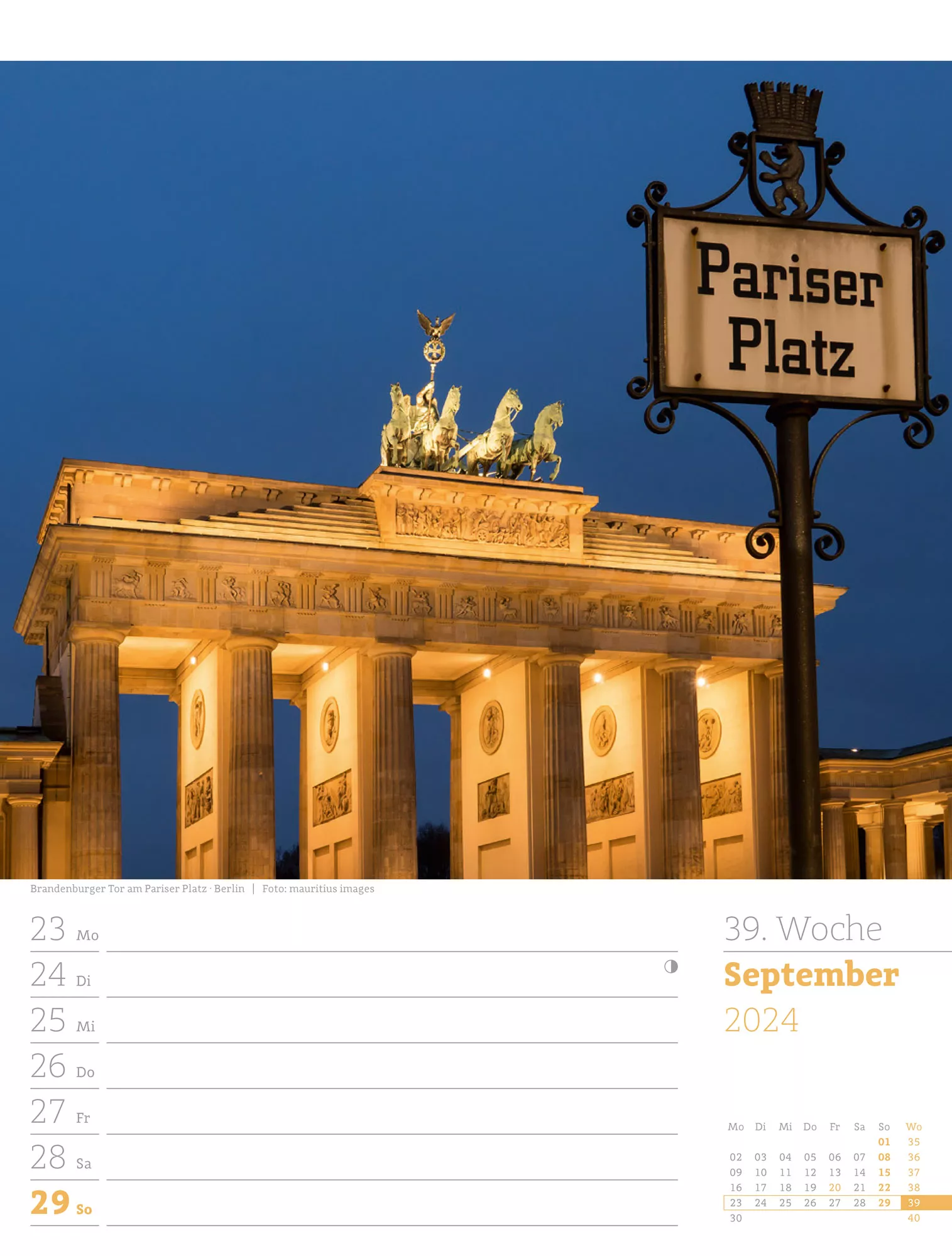 Ackermann Kalender Deutschland - Wochenplaner 2024 - Innenansicht 42
