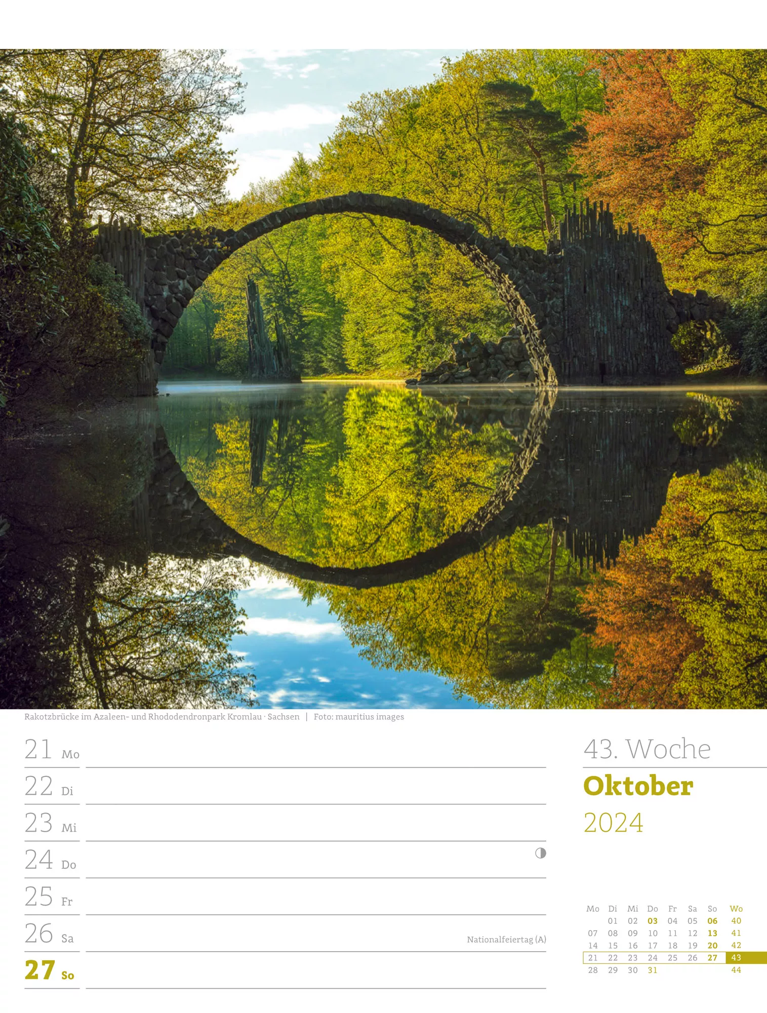 Ackermann Kalender Deutschland - Wochenplaner 2024 - Innenansicht 46