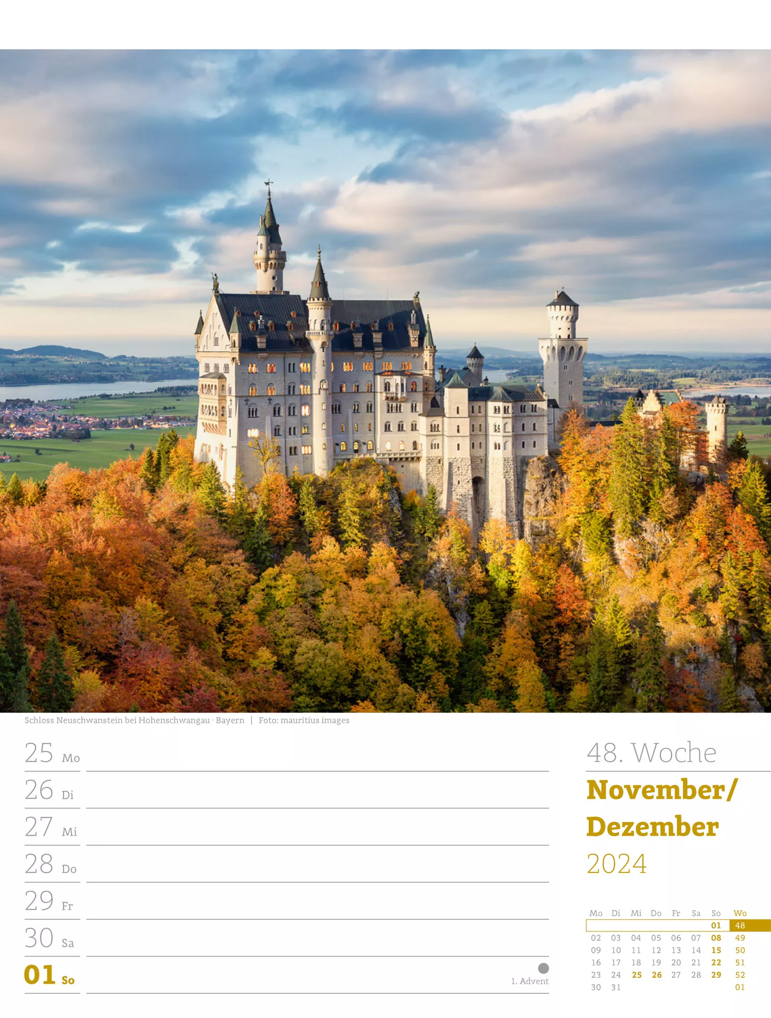 Ackermann Kalender Deutschland - Wochenplaner 2024 - Innenansicht 51
