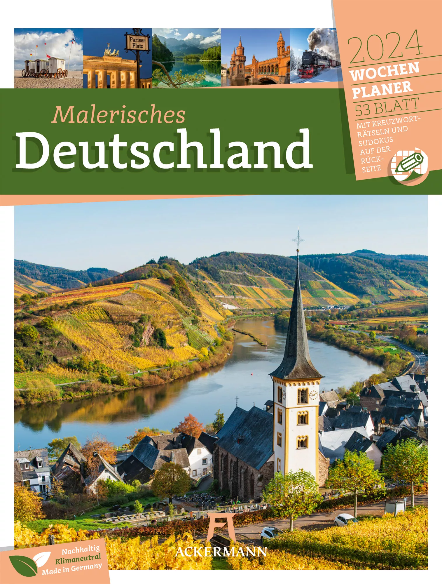 Ackermann Kalender Deutschland - Wochenplaner 2024 - Titelblatt