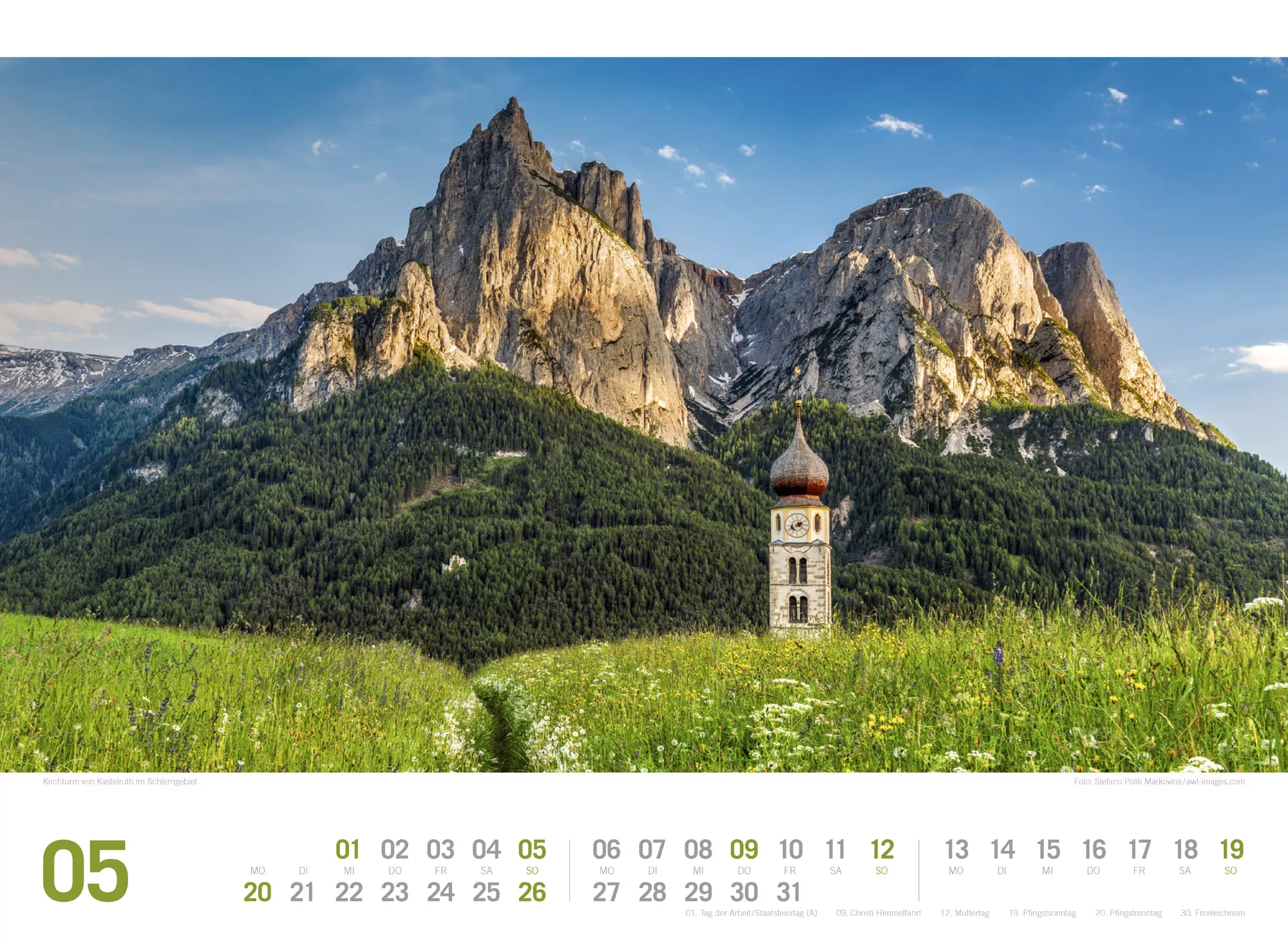 Ackermann Kalender Südtirol ReiseLust 2024 - Innenansicht 05