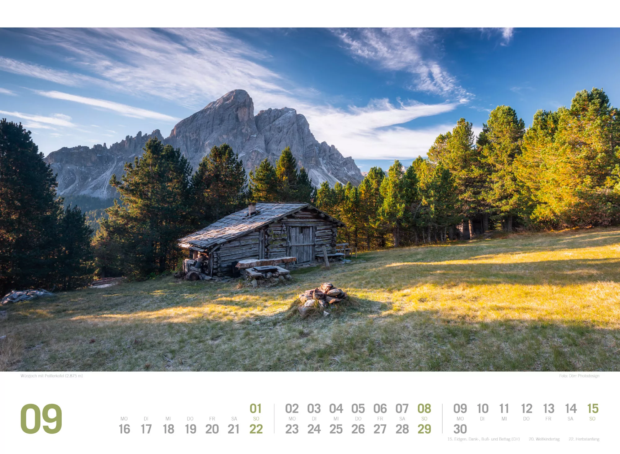 Ackermann Kalender Südtirol ReiseLust 2024 - Innenansicht 09