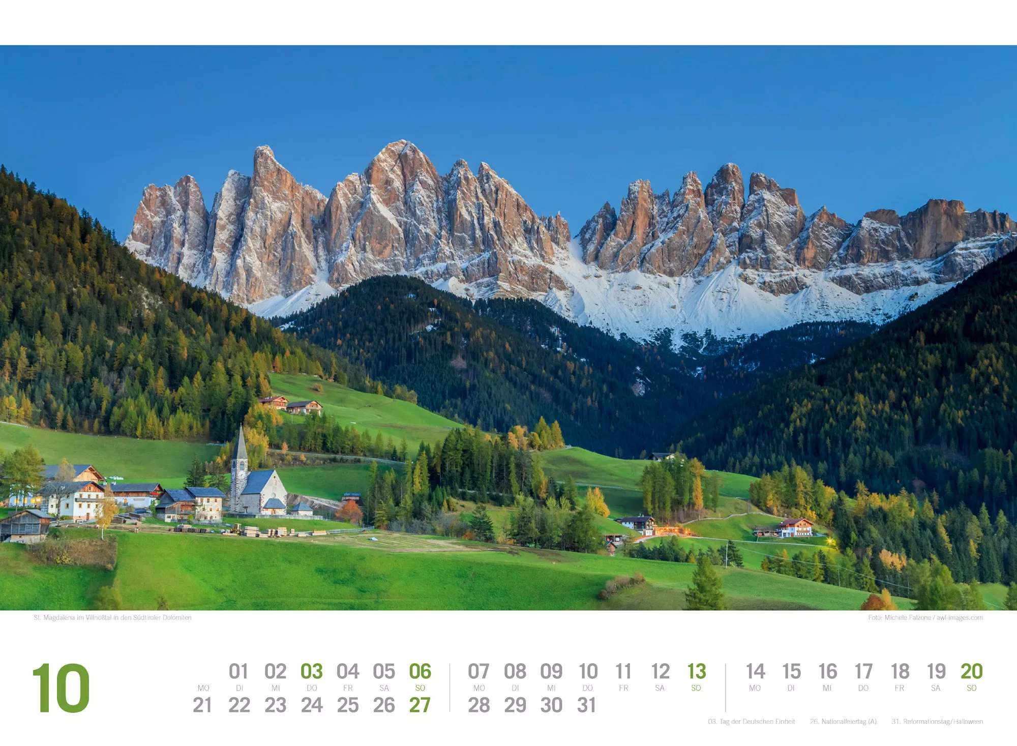 Ackermann Kalender Südtirol ReiseLust 2024 - Innenansicht 10