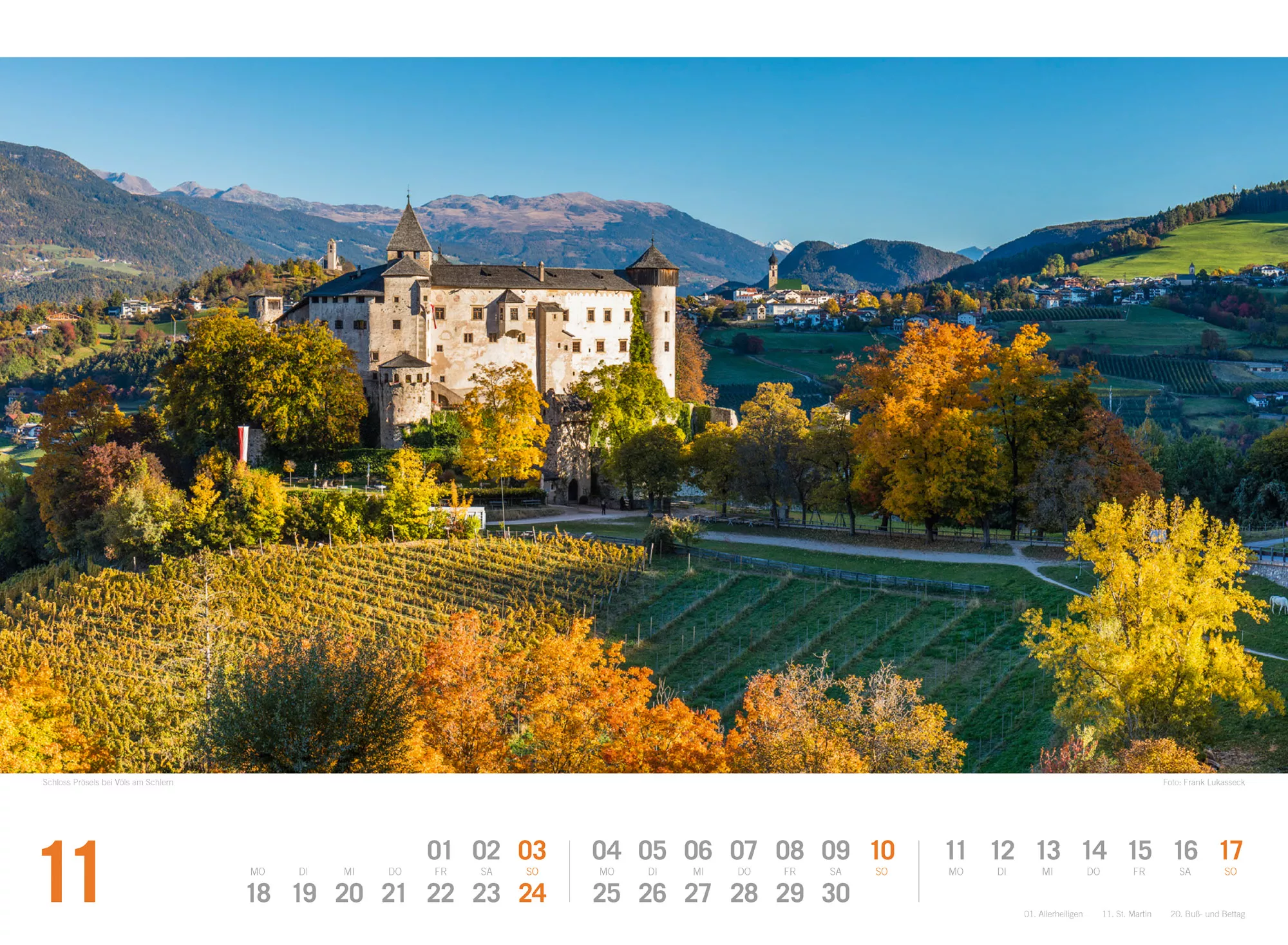 Ackermann Kalender Südtirol ReiseLust 2024 - Innenansicht 11