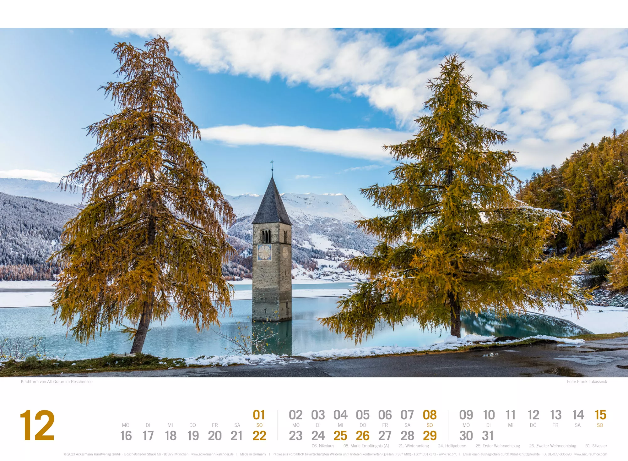Ackermann Kalender Südtirol ReiseLust 2024 - Innenansicht 12