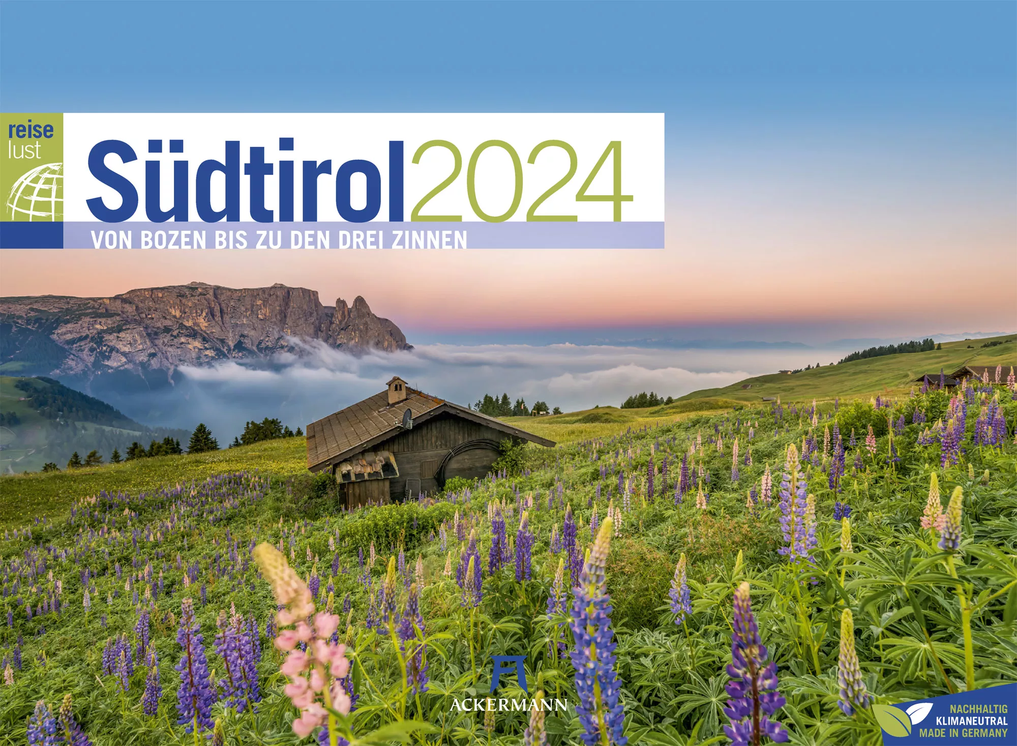 Ackermann Kalender Südtirol ReiseLust 2024 - Titelblatt