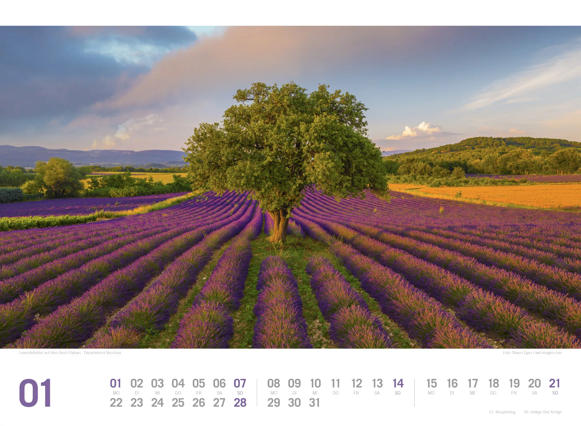 Ackermann Kalender Provence ReiseLust 2024 - Innenansicht 01