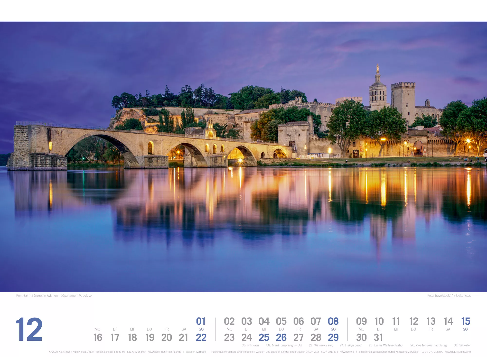 Ackermann Kalender Provence ReiseLust 2024 - Innenansicht 12